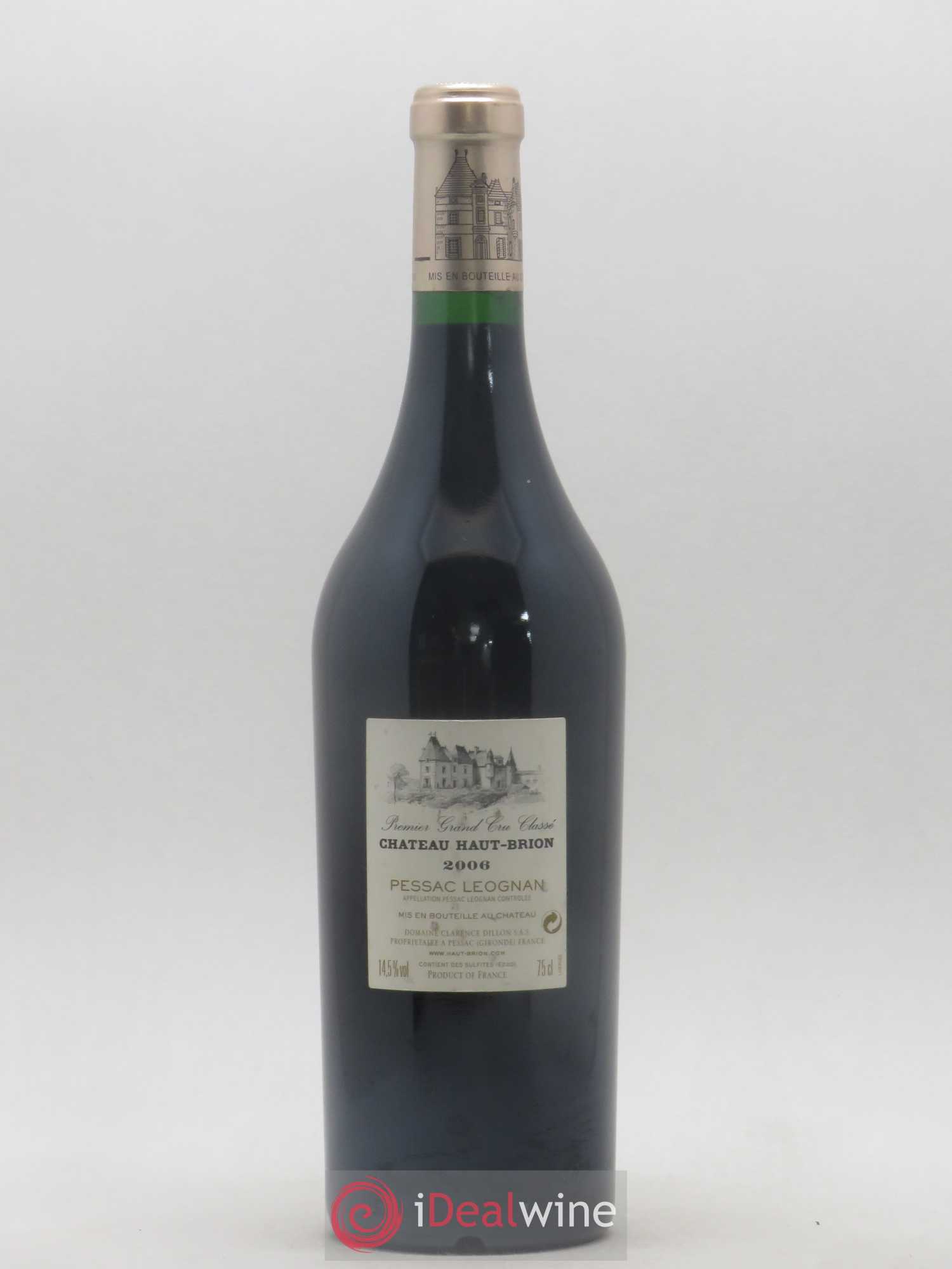 Château Haut Brion 1er Grand Cru Classé 2006 - Lot de 1 bouteille - 1