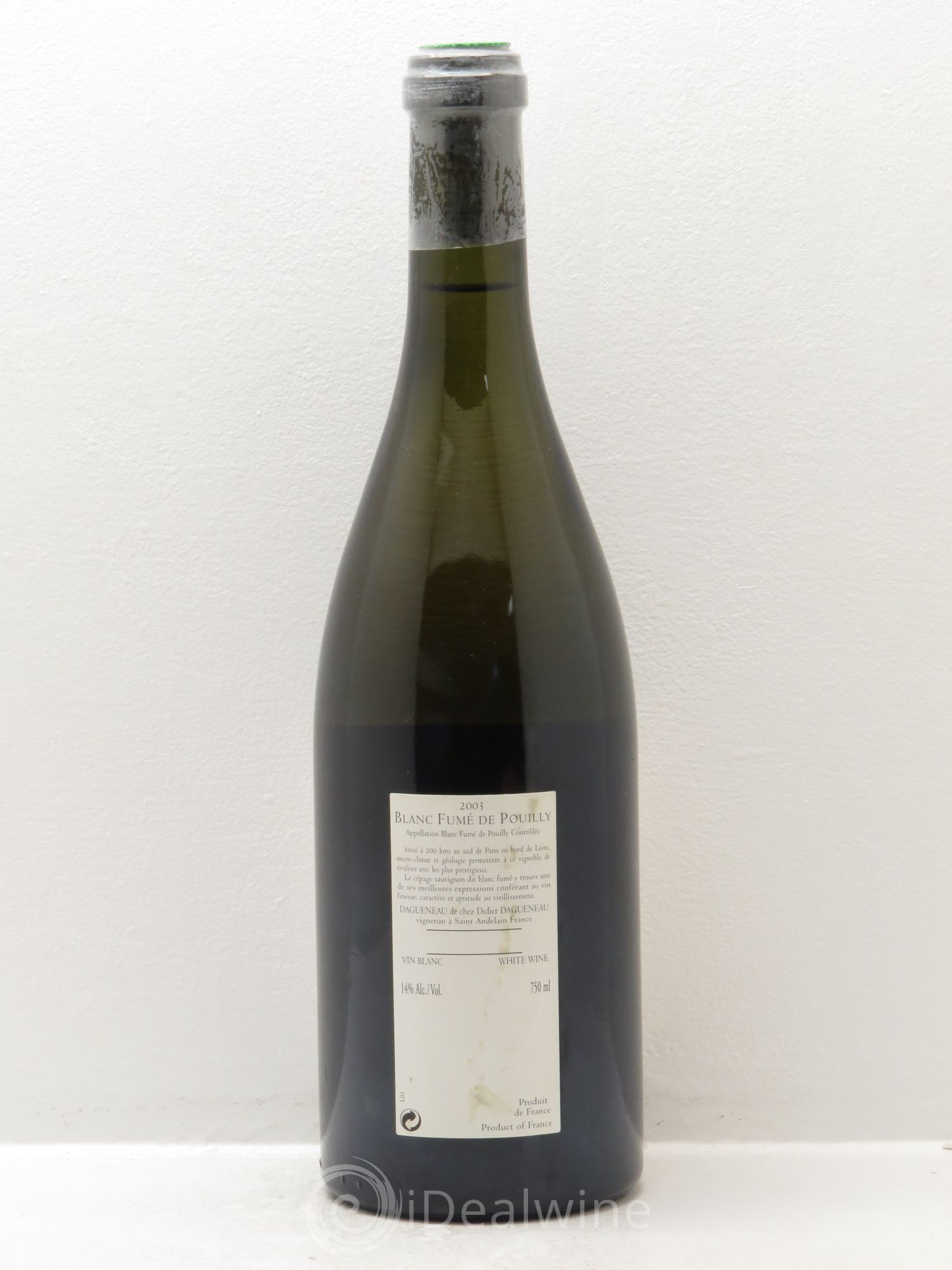 Pouilly-Fumé En Chailloux Dagueneau 2000 - Lot de 1 bouteille - 1