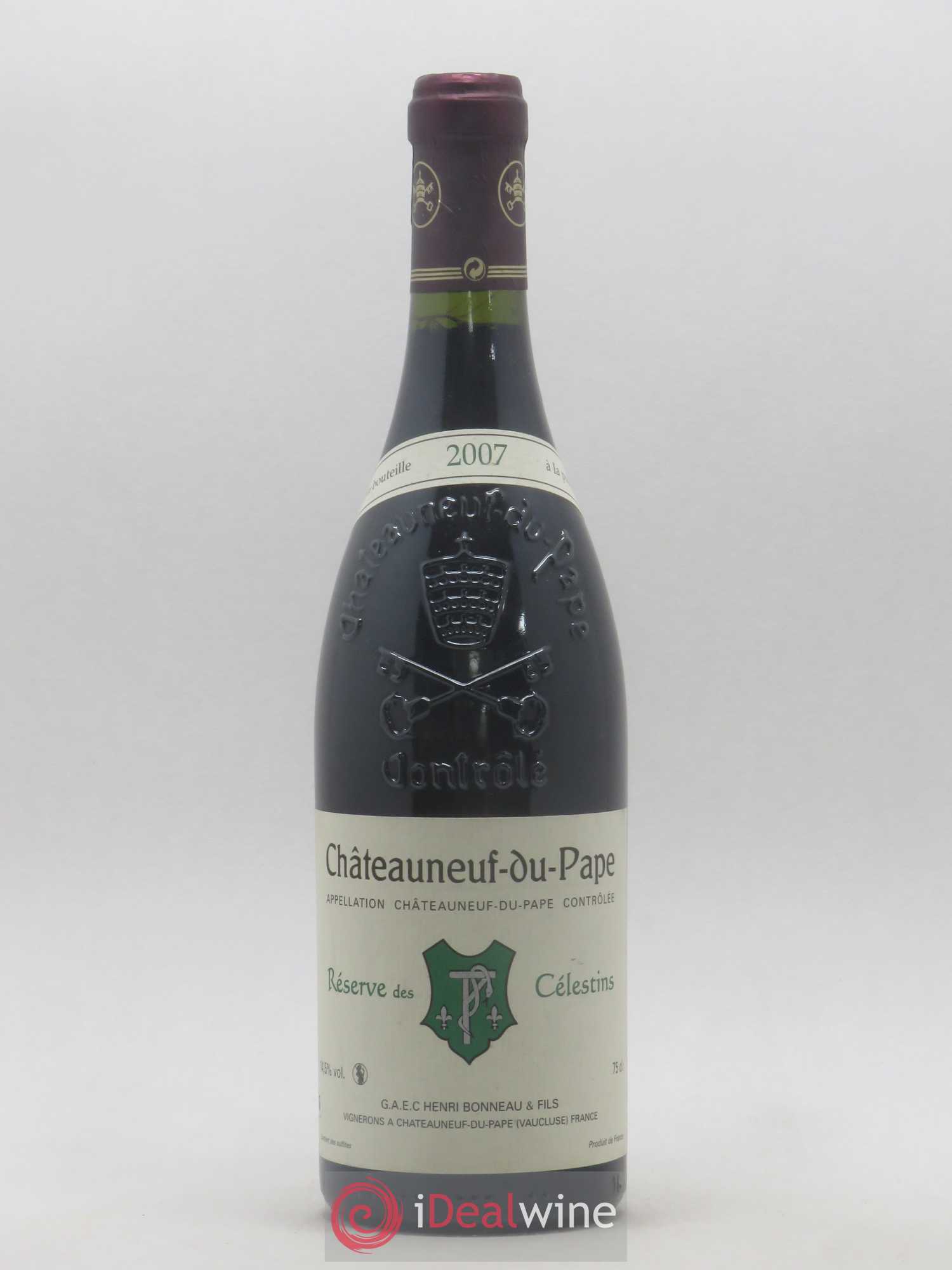 Châteauneuf-du-Pape Réserve des Célestins Henri Bonneau & Fils 2007 - Lot de 1 bouteille - 0