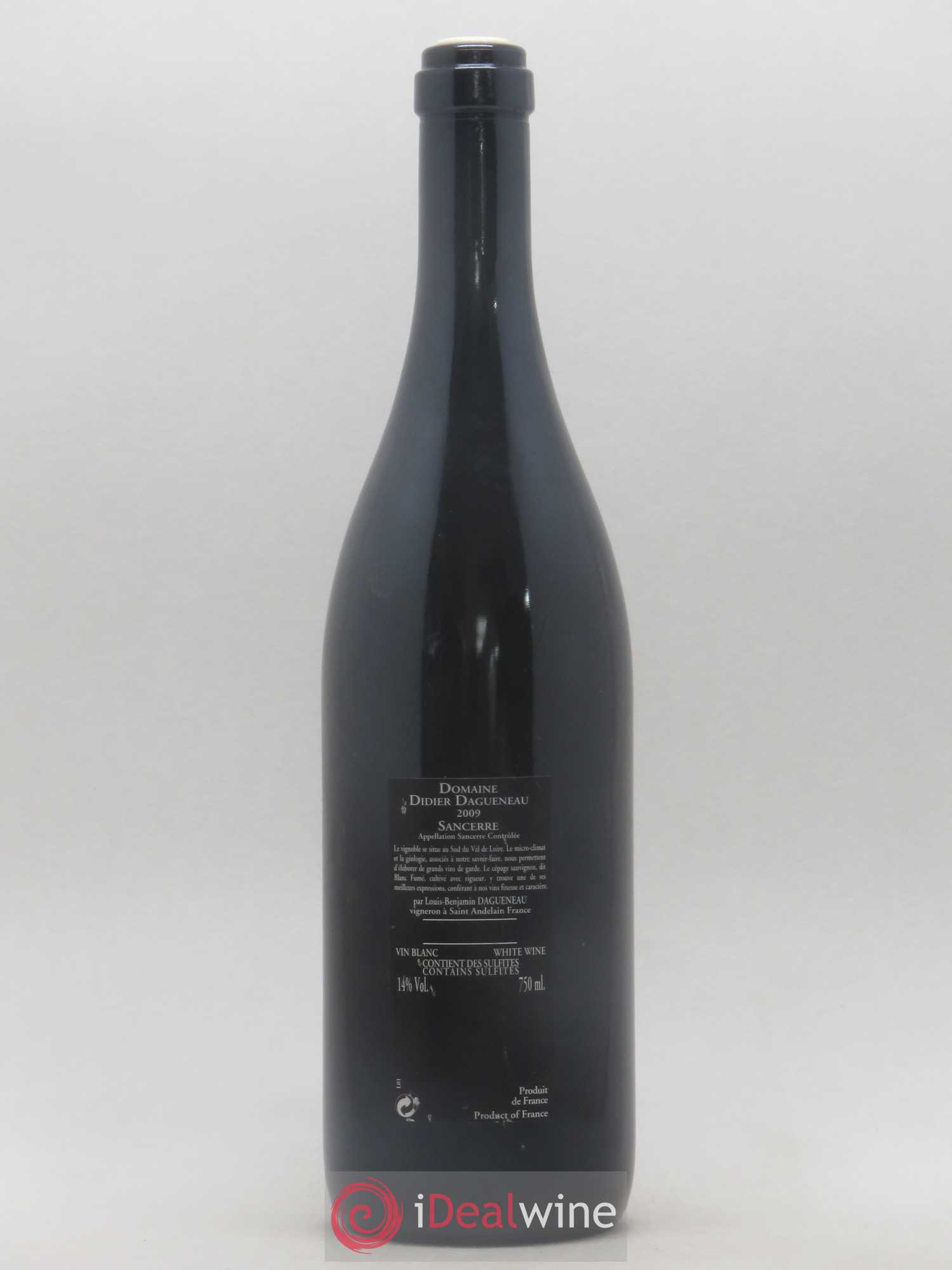 Sancerre Le Mont Damné Chavignol Dagueneau (Domaine Didier - Louis-Benjamin) 2009 - Lot de 1 bouteille - 1