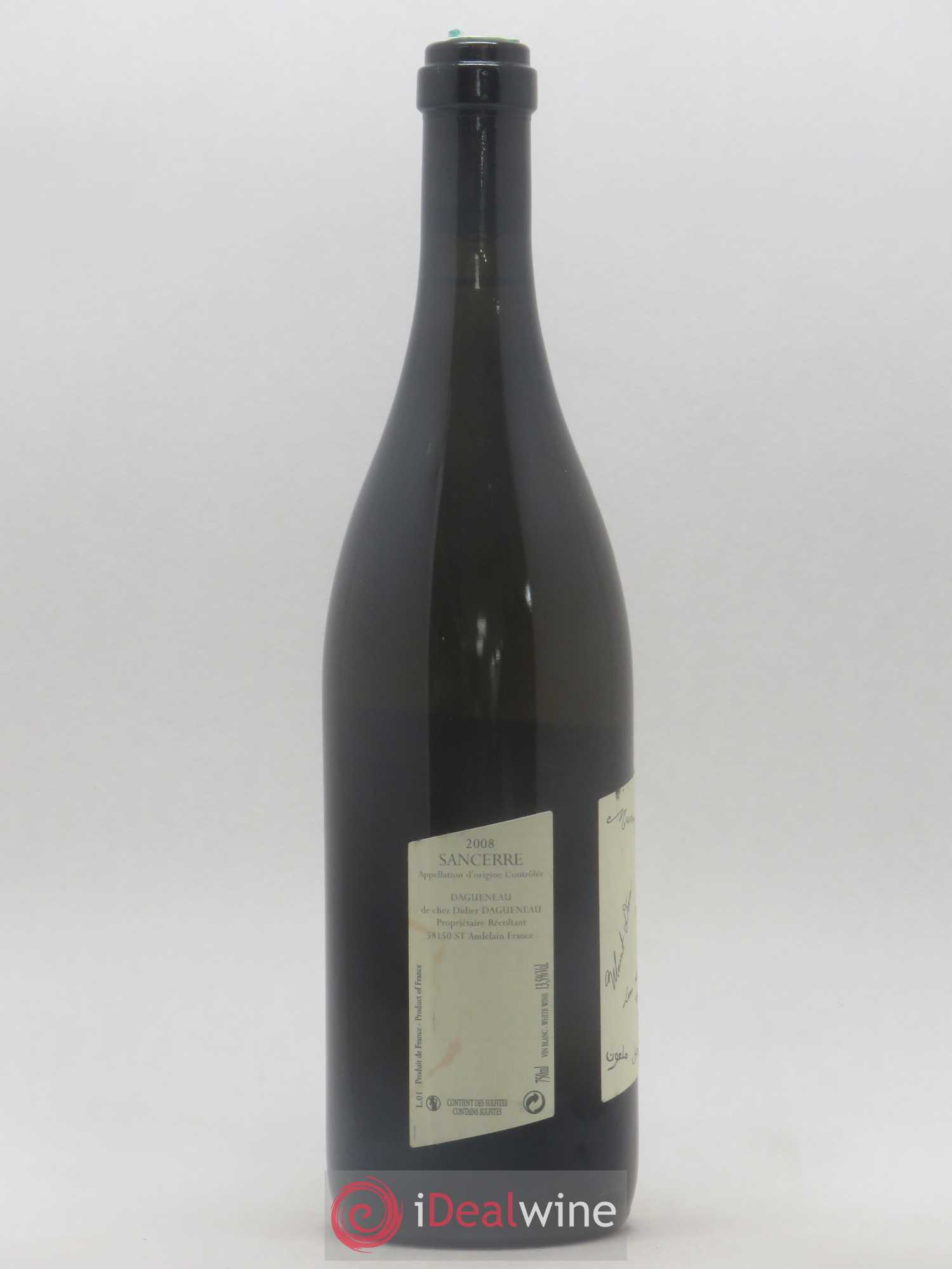 Sancerre Le Mont Damné Chavignol Dagueneau (Domaine Didier - Louis-Benjamin) 2008 - Lot de 1 bouteille - 1