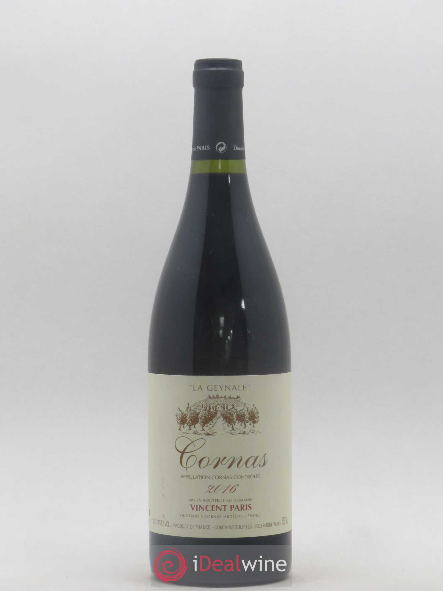 Cornas La Geynale Vincent Paris 2016 - Lot de 1 bouteille - 0