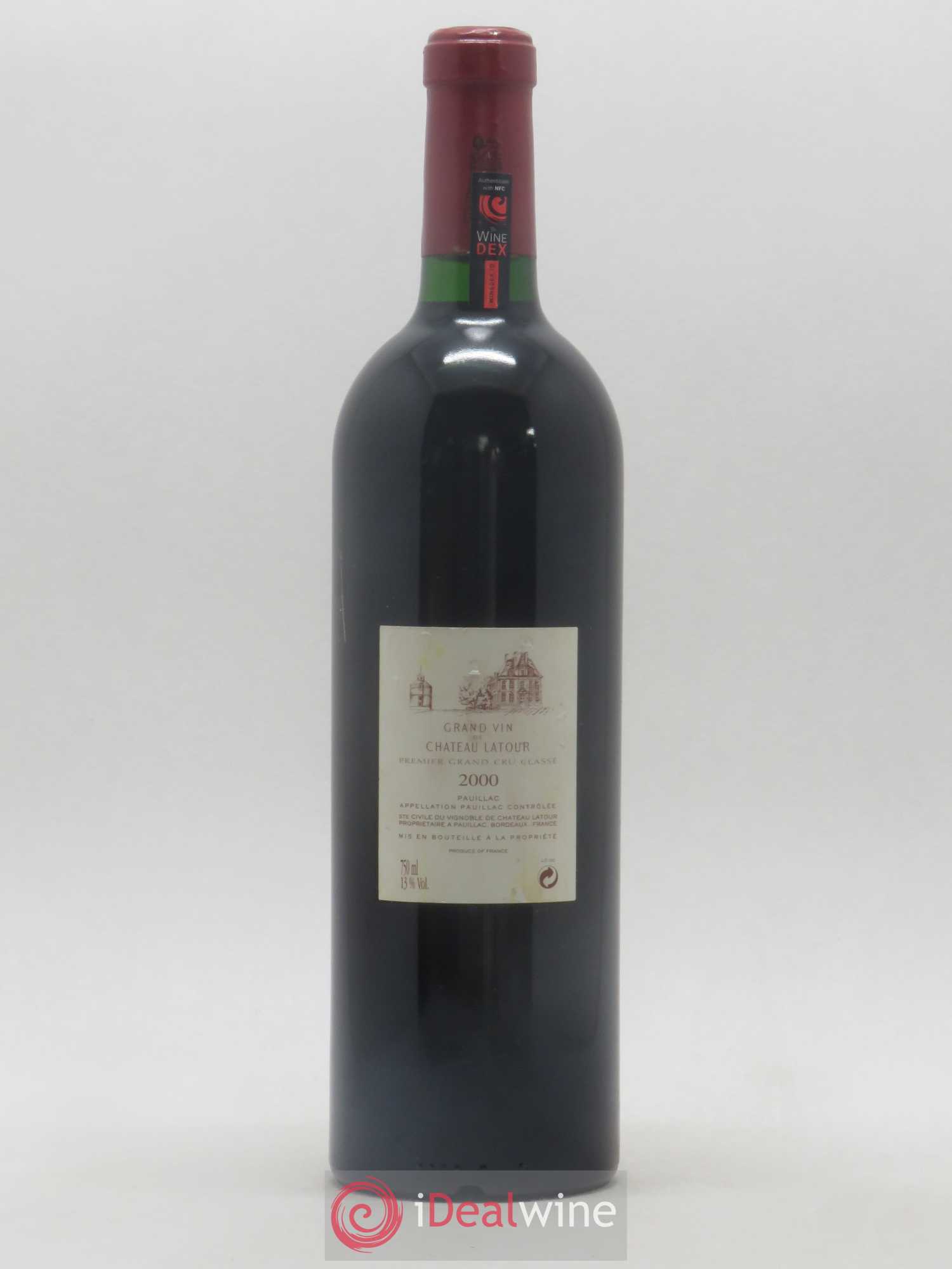 Château Latour 1er Grand Cru Classé 2000 - Lot de 1 bouteille - 1