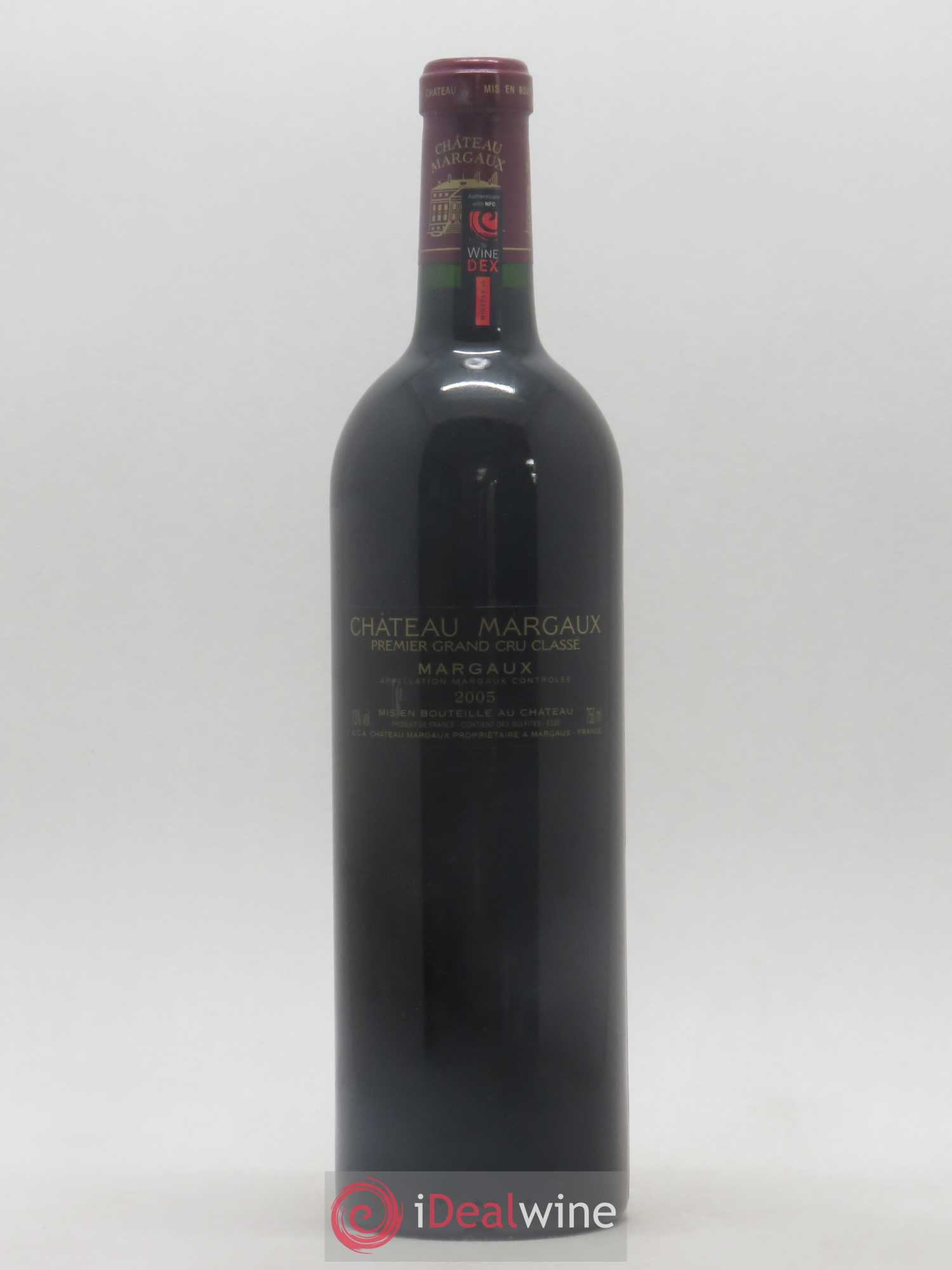 Château Margaux 1er Grand Cru Classé 2005 - Lot de 1 bouteille - 1