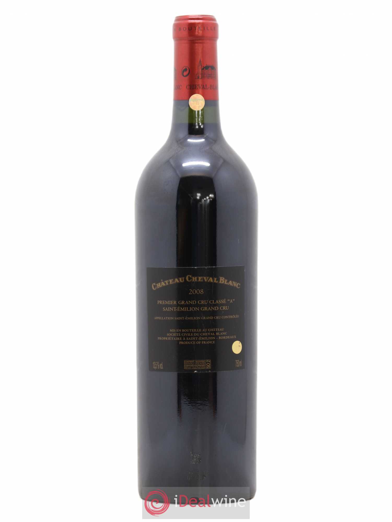 Château Cheval Blanc 1er Grand Cru Classé A 2008 - Lot de 1 bouteille - 1