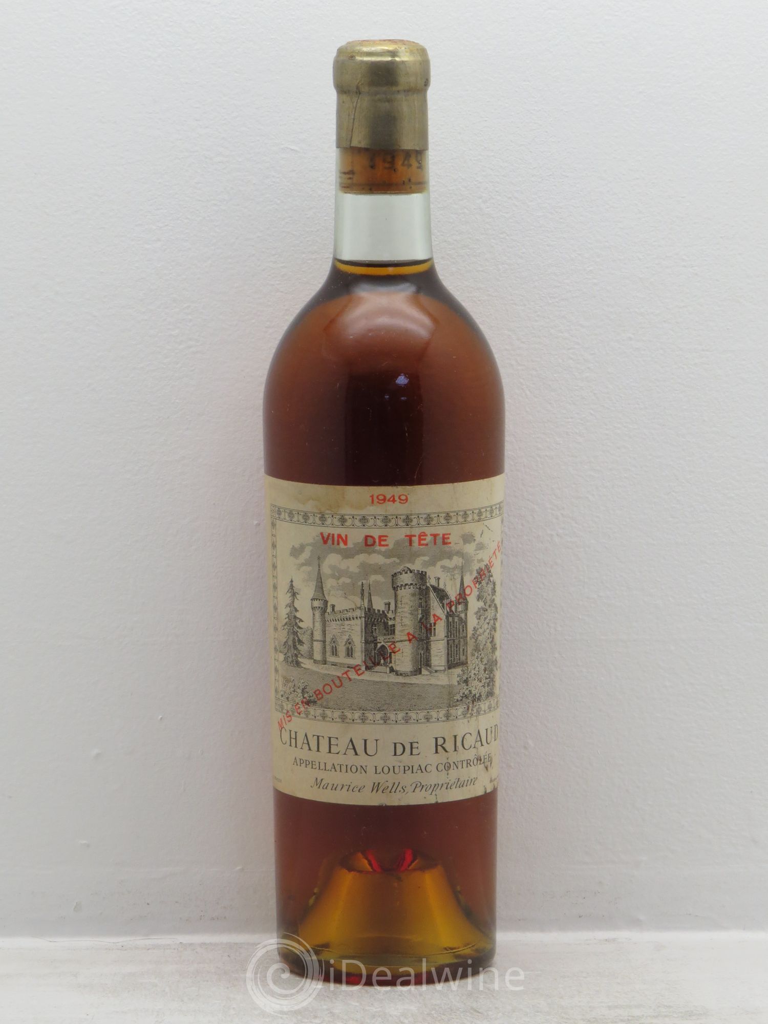 Loupiac Château Ricaud vin de tête 1949 - Lotto di 1 bottiglia - 0