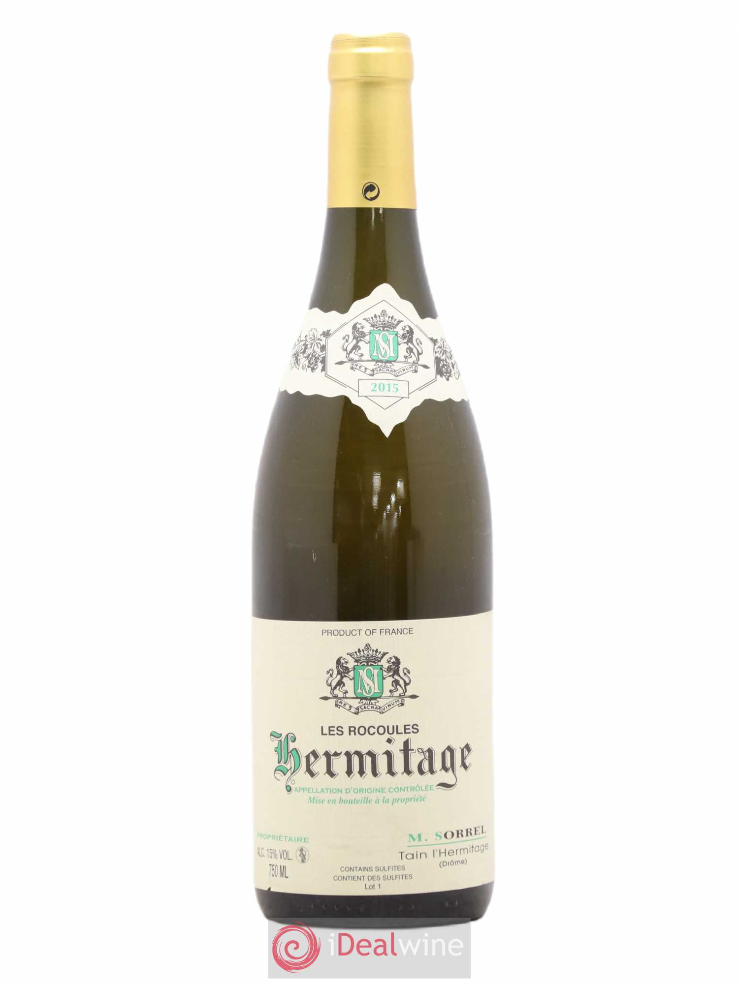 Hermitage Les Rocoules Marc Sorrel 2015 - Lot de 1 bouteille - 0