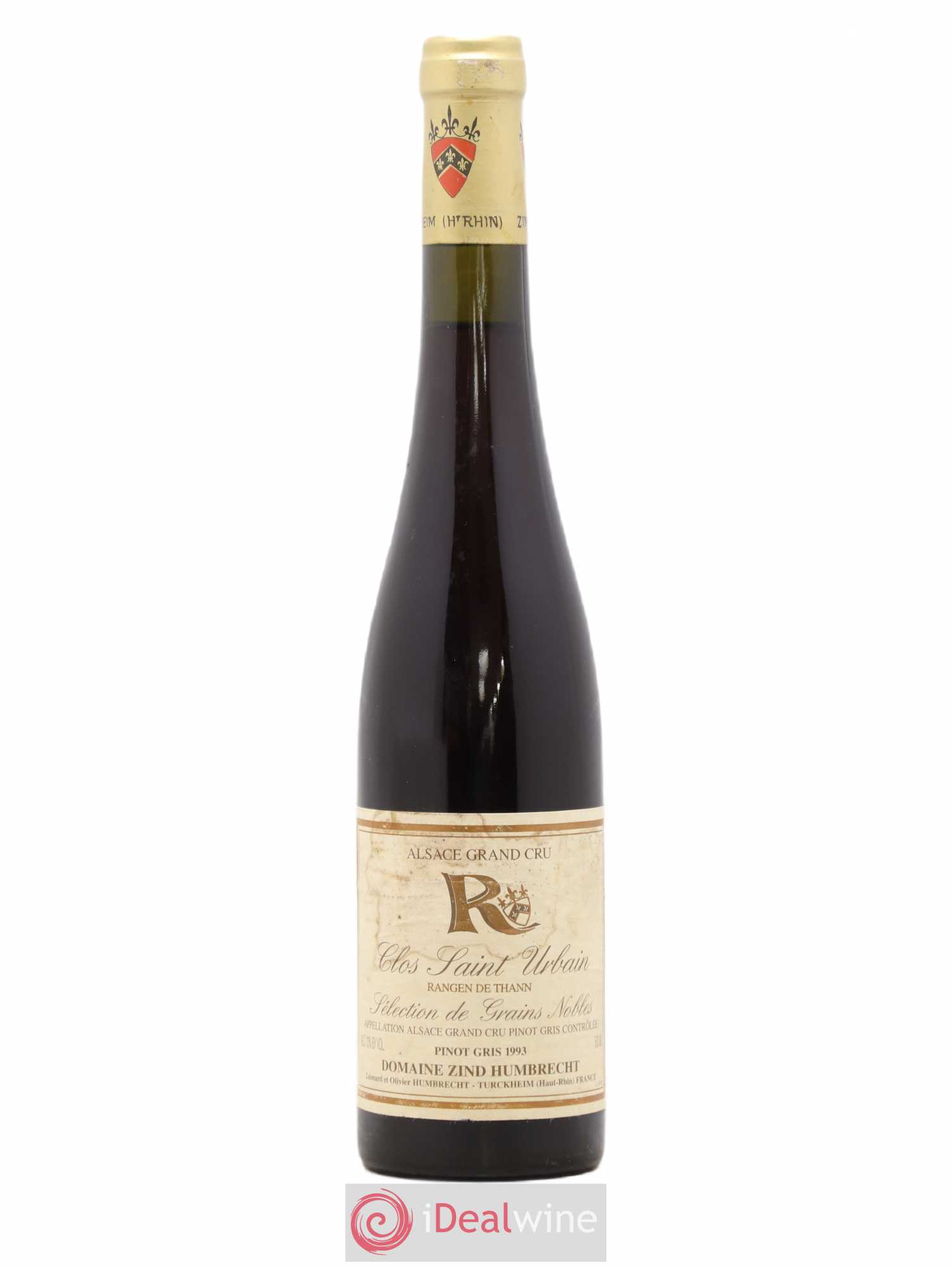Alsace Pinot Gris Sélection de Grains Nobles Grand Cru Rangen de Thann Clos Saint-Urbain Zind-Humbrecht (Domaine) 50cl 1993 - Lotto di 1 bottiglia - 0