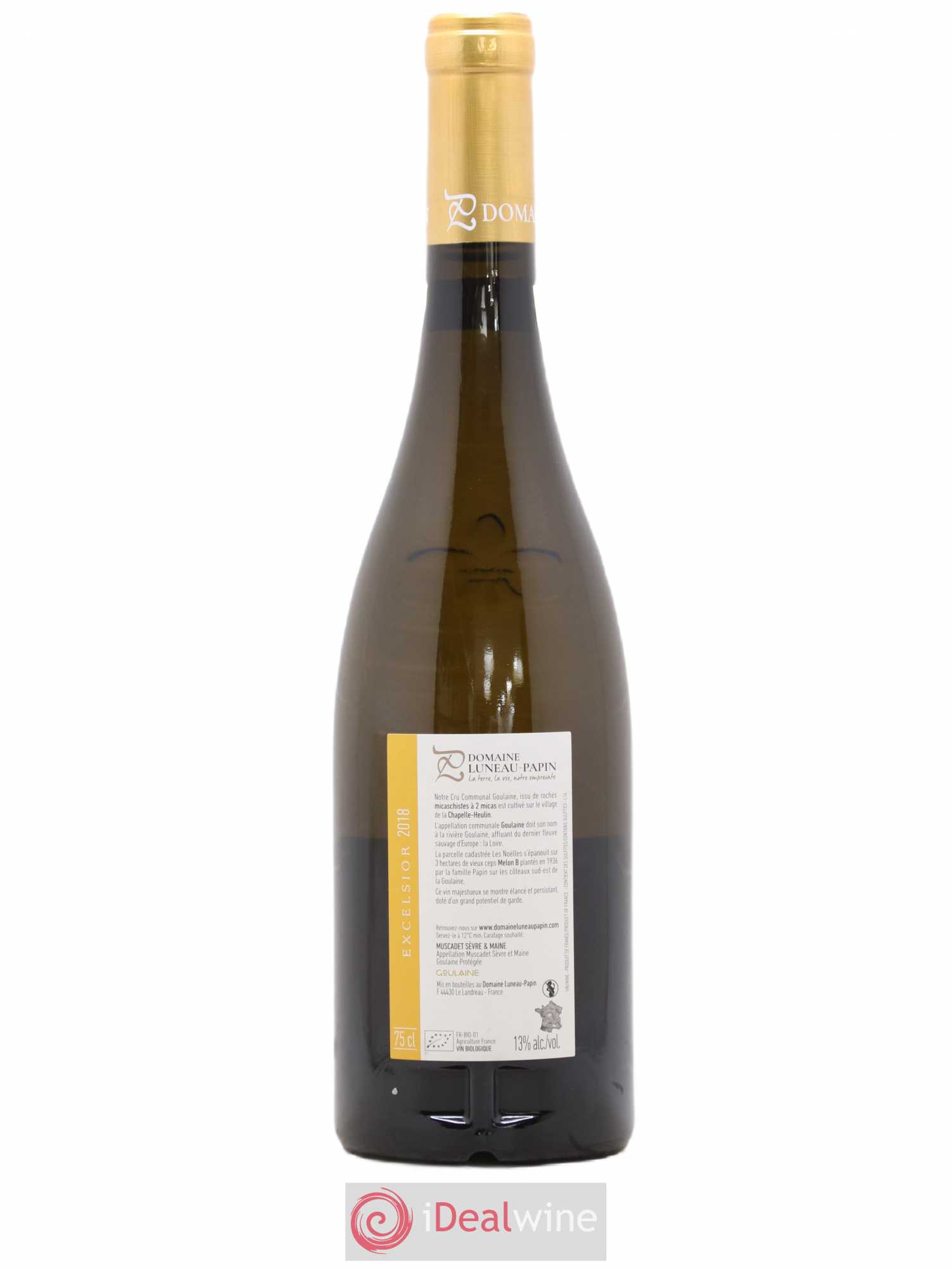 Muscadet-Sèvre-et-Maine Cru Goulaine Excelsior Luneau-Papin 2018 - Lot de 1 bouteille - 1