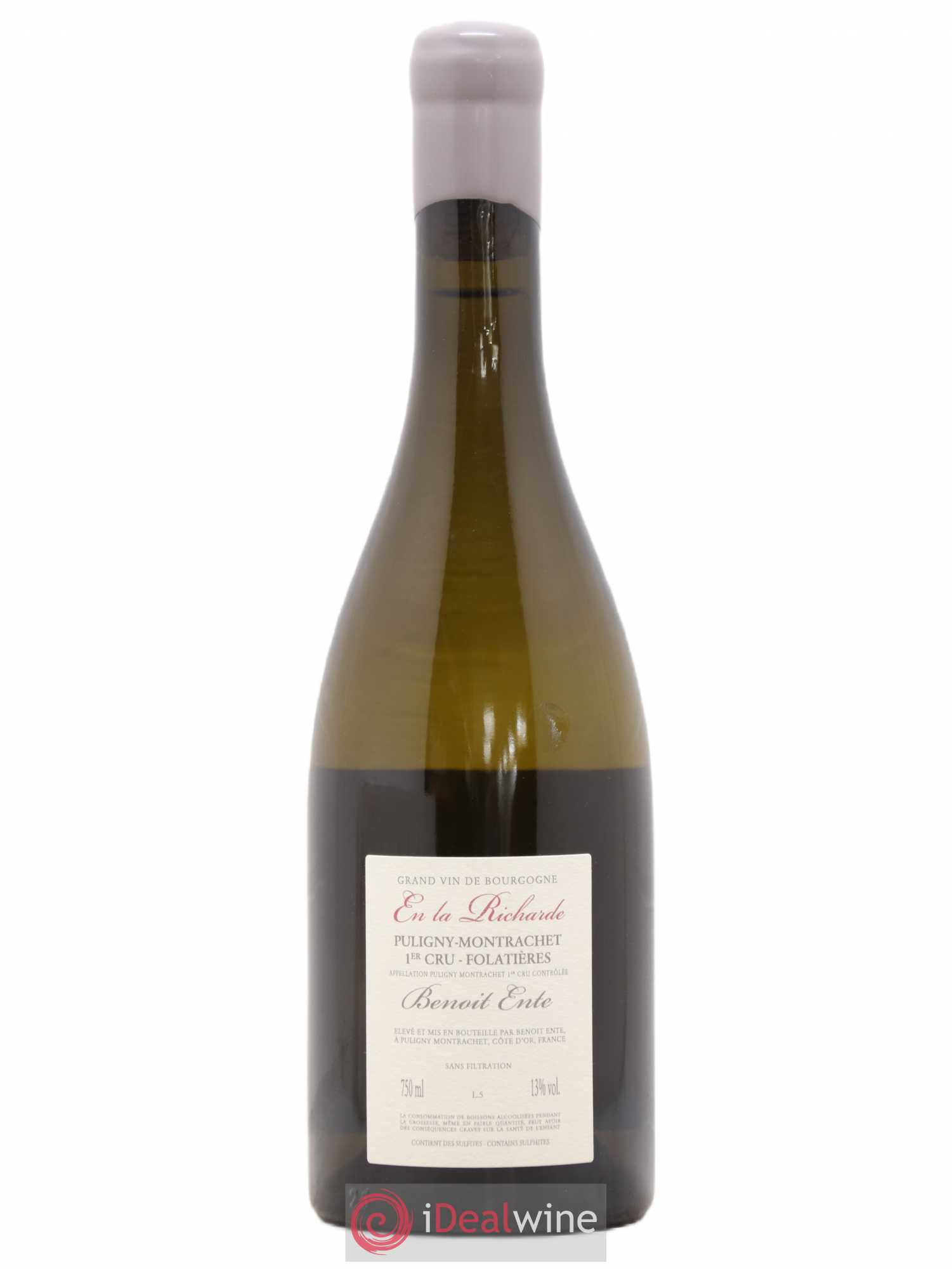 Puligny-Montrachet 1er Cru Folatières En la Richarde Benoit Ente 2015 - Lot de 1 bouteille - 1