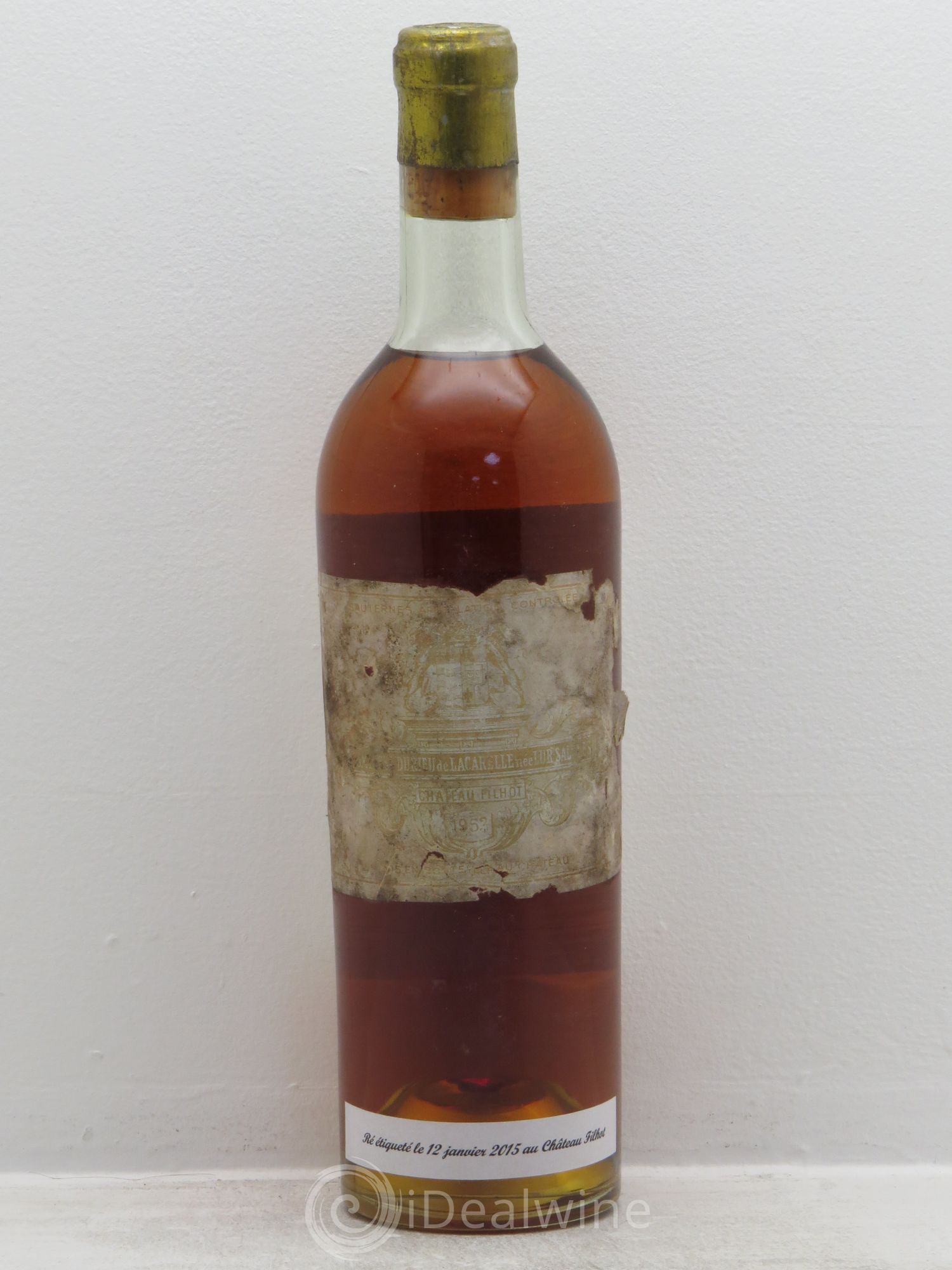 Château Filhot 2ème Grand Cru Classé 1952 - Lotto di 1 bottiglia - 1
