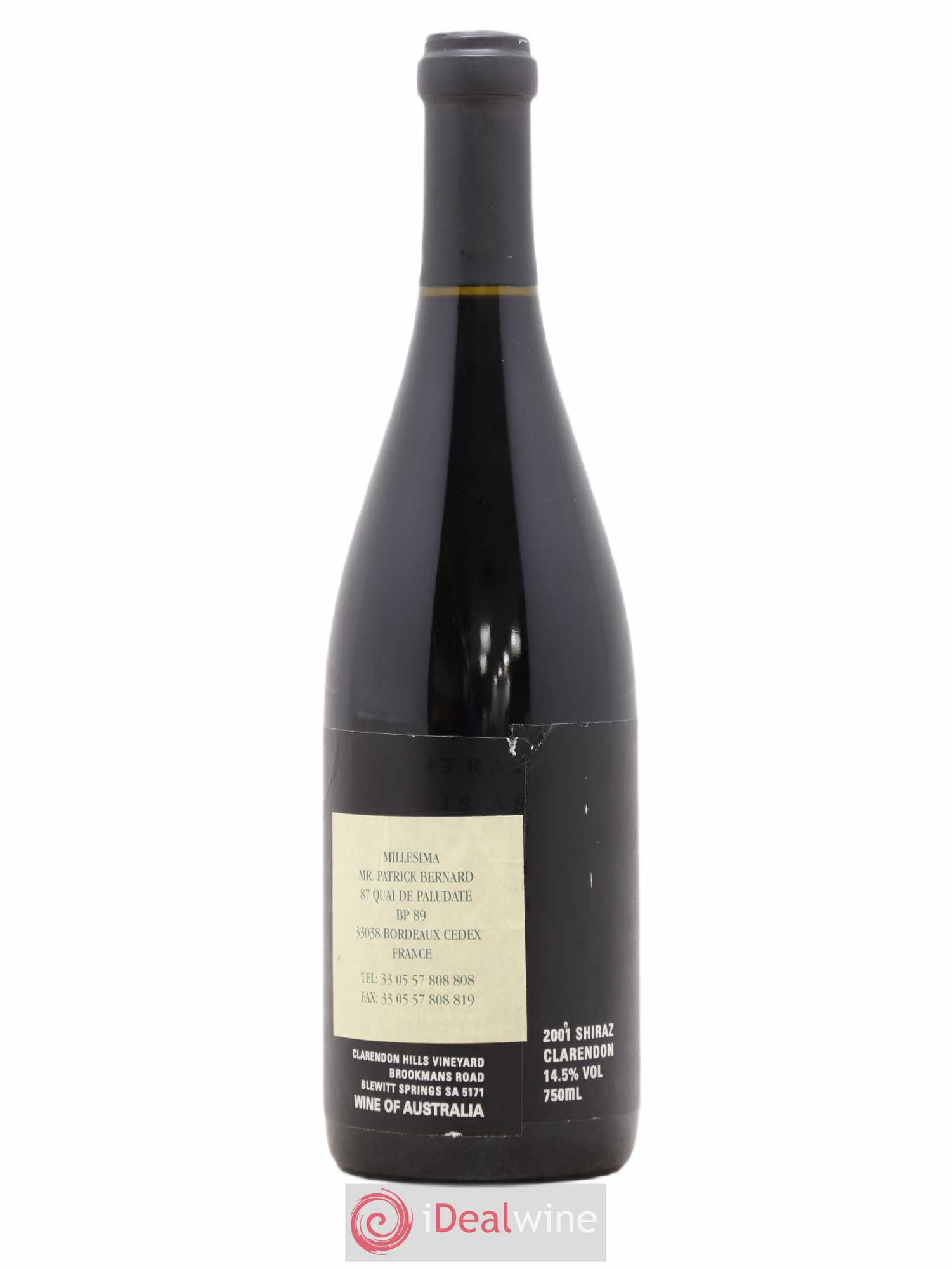 McLaren Vale Astralis Clarendon Hills 2001 - Lot de 1 bouteille - 1
