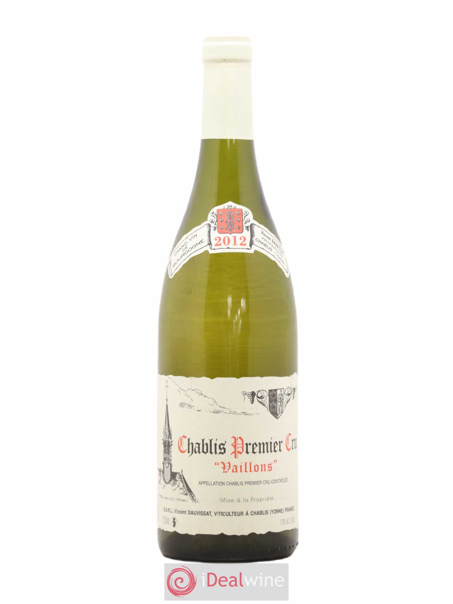 Chablis 1er Cru Vaillons Vincent Dauvissat (Domaine) 2012 - Lot de 1 bouteille - 0