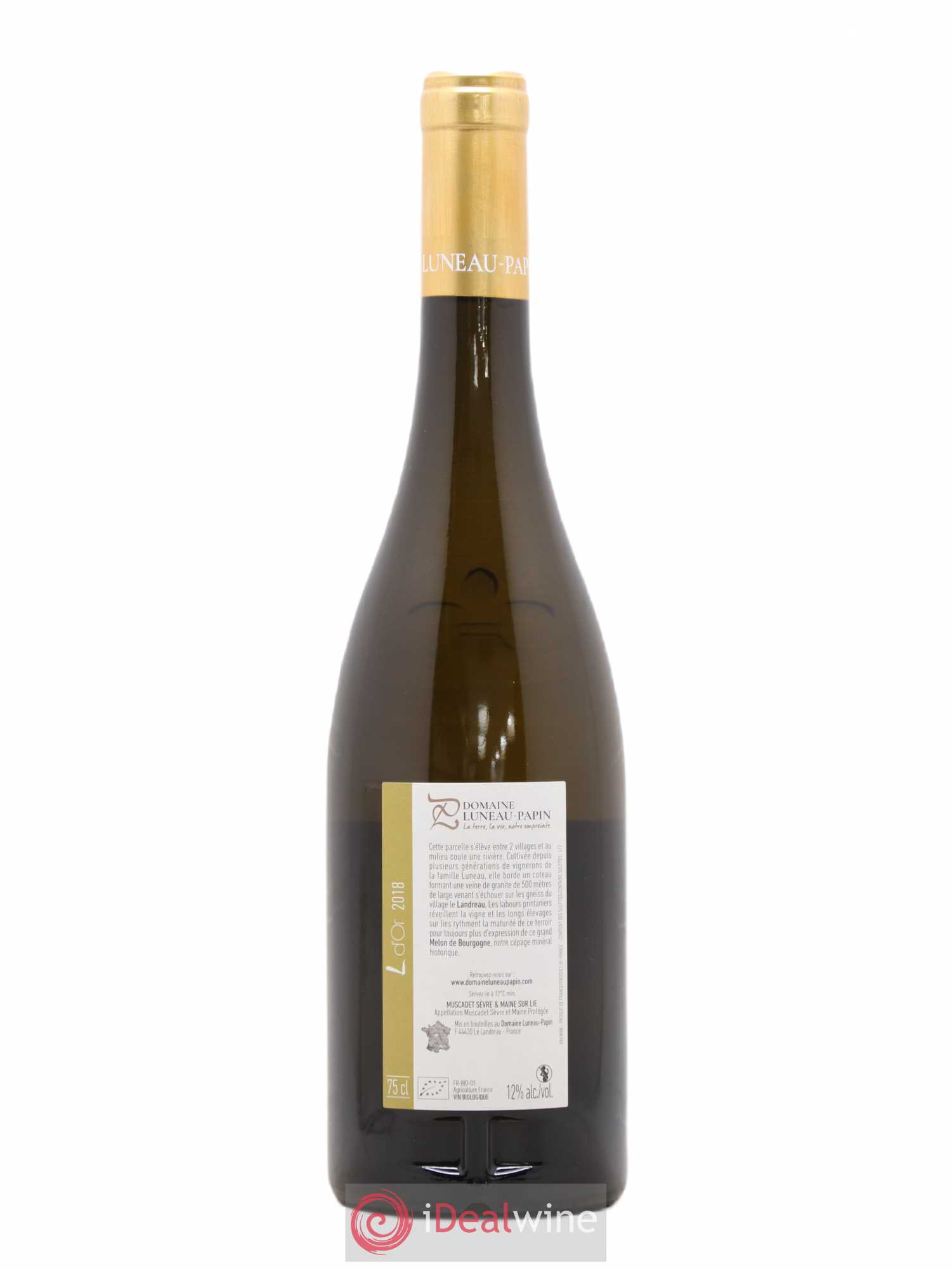 Muscadet-Sèvre-et-Maine L D'Or Luneau-Papin 2018 - Lot de 1 bouteille - 1