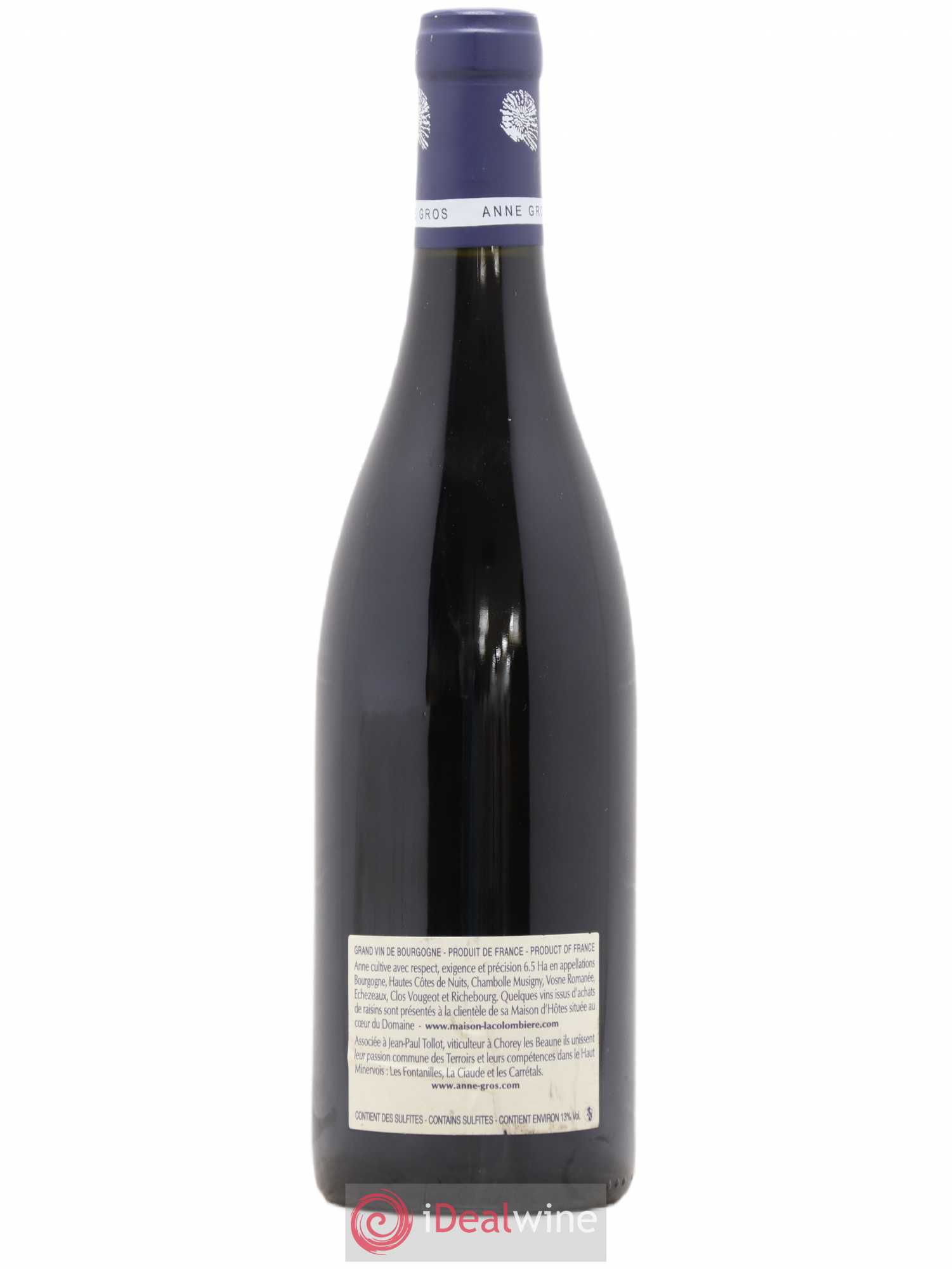 Clos de Vougeot Grand Cru Le Grand Maupertui Anne Gros 2014 - Lot de 1 bouteille - 1