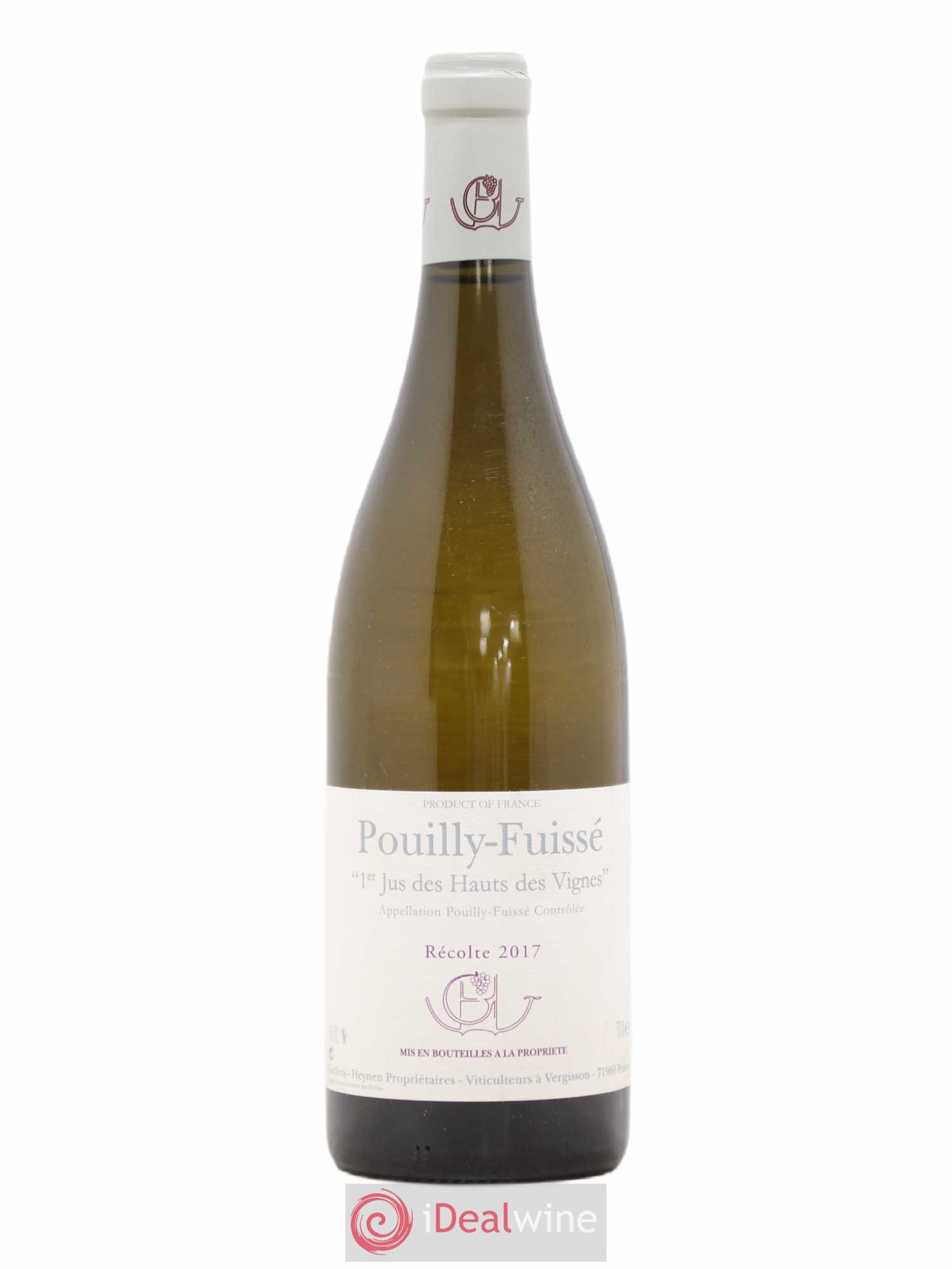 Pouilly-Fuissé 1er Jus des Hauts des Vignes Guffens-Heynen 2017 - Lot de 1 bouteille - 0