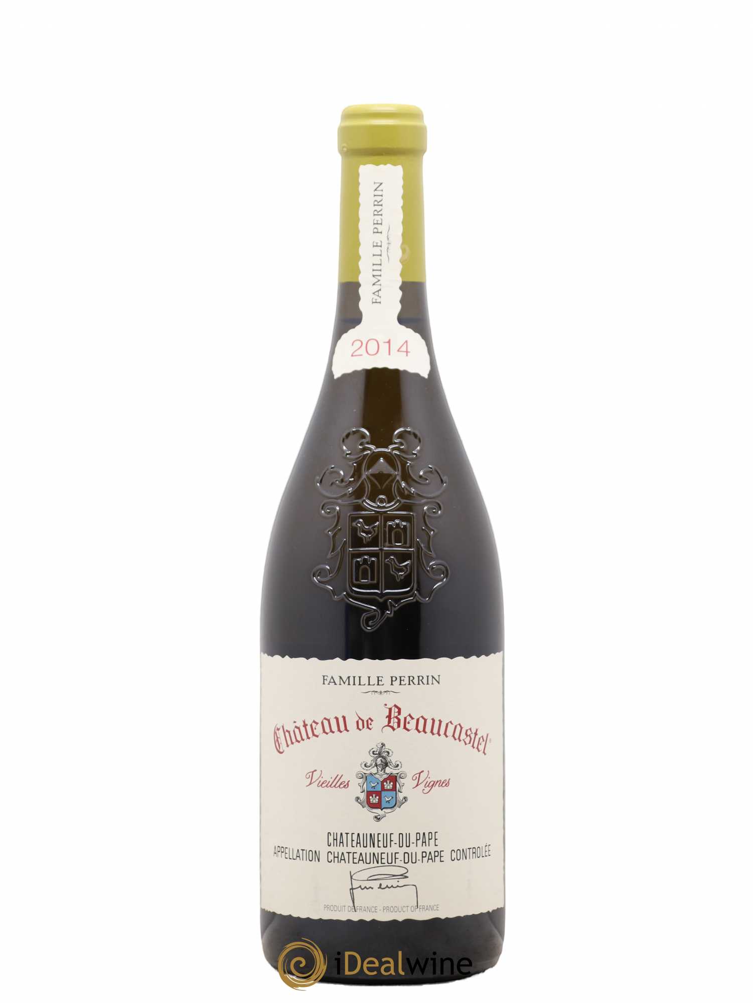 Châteauneuf-du-Pape Château de Beaucastel Vieilles vignes Roussanne Famille Perrin 2014 - Lot de 1 bouteille - 0