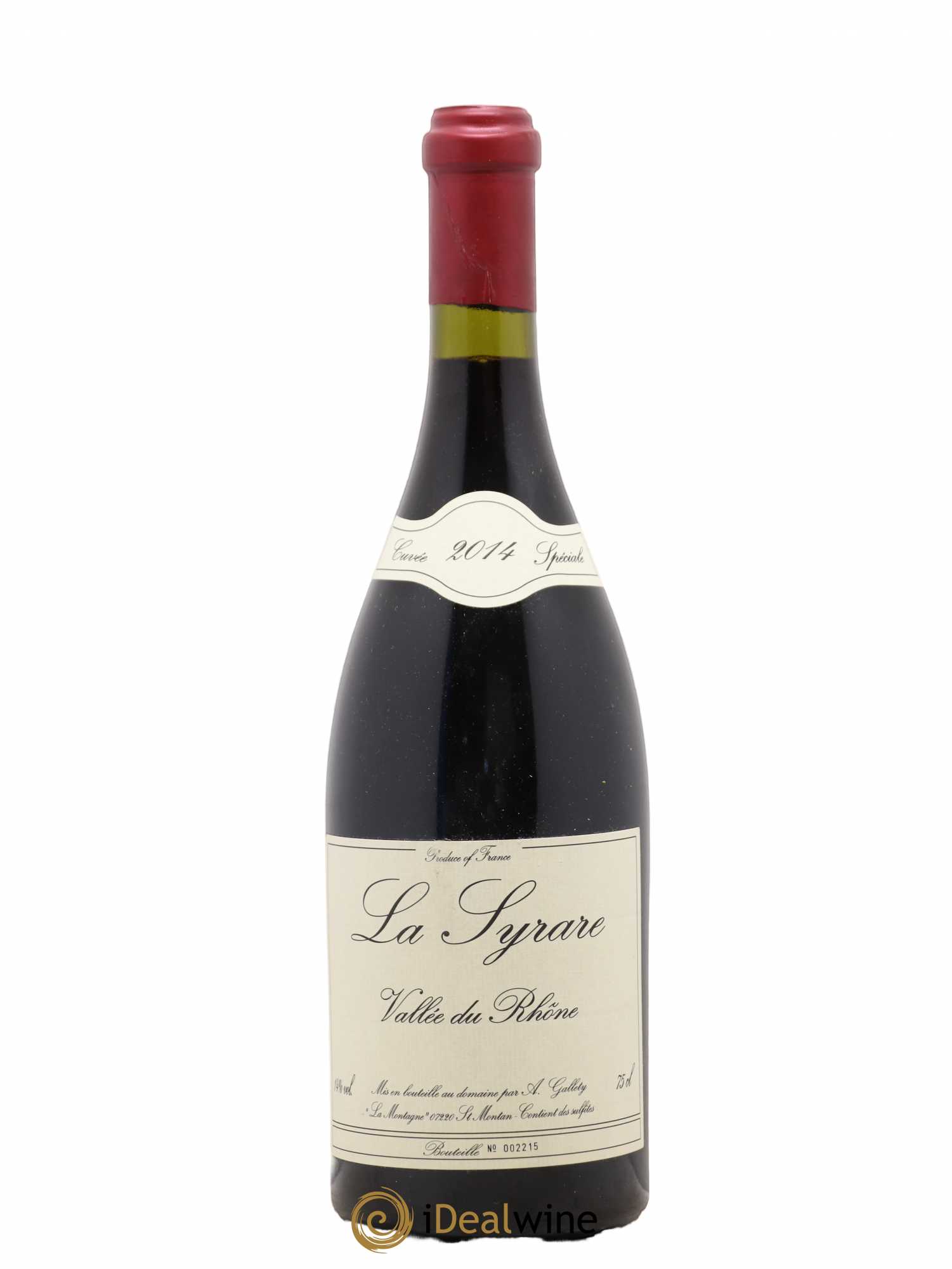 Côtes du Vivarais La Syrare Gallety (Domaine) 2014 - Lot de 1 bouteille - 0
