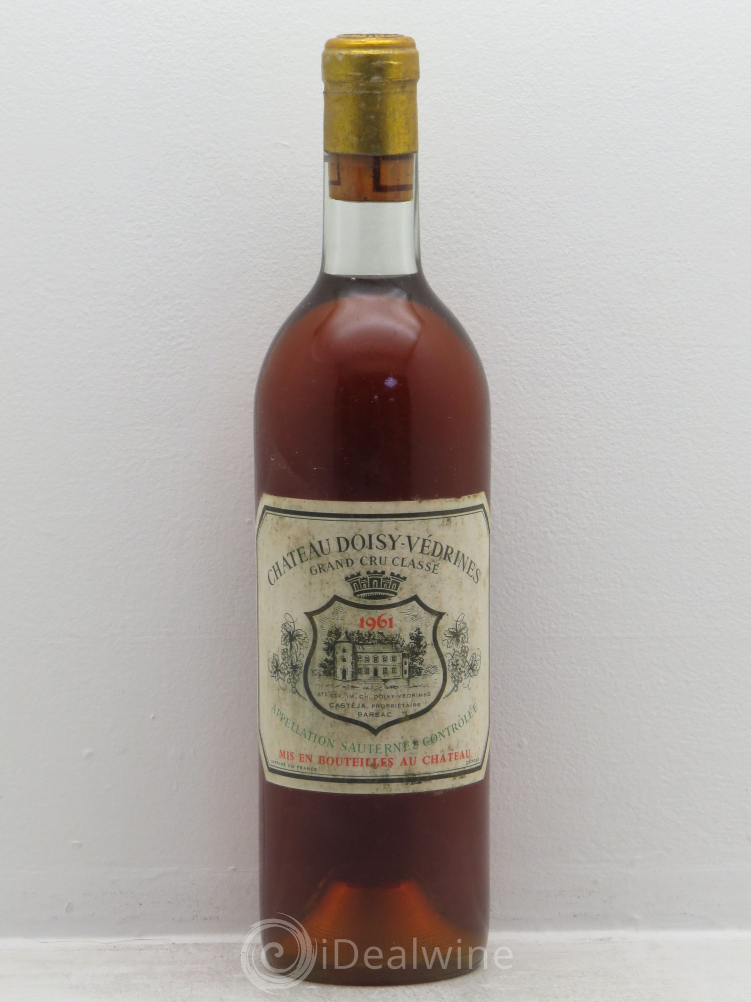 Château Doisy-Védrines 2ème Grand Cru Classé 1961 - Lot de 1 bouteille - 0