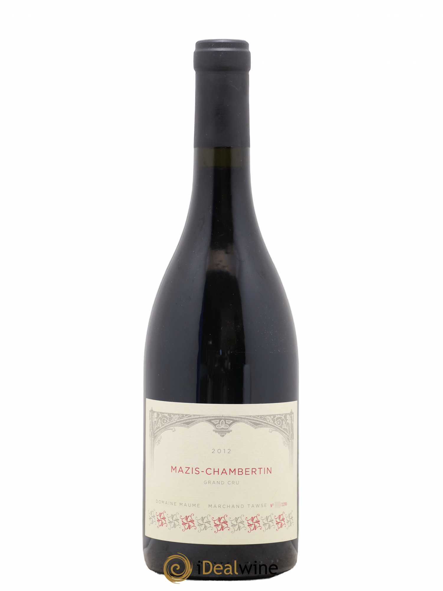 Mazis-Chambertin Grand Cru Maume (Domaine) 2012 - Lot de 1 bouteille - 0