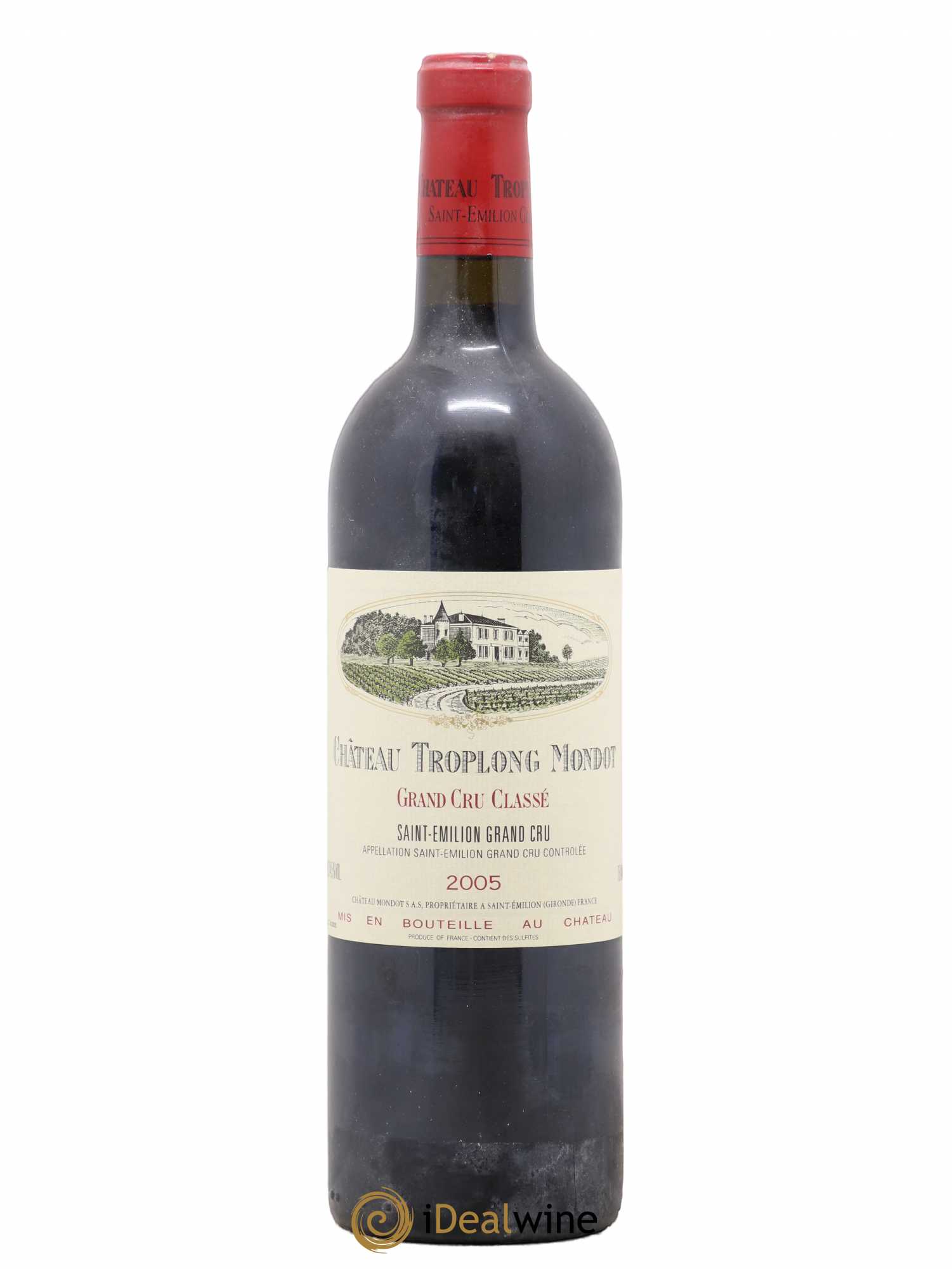 Château Troplong Mondot 1er Grand Cru Classé B 2005 - Lot de 1 bouteille - 0