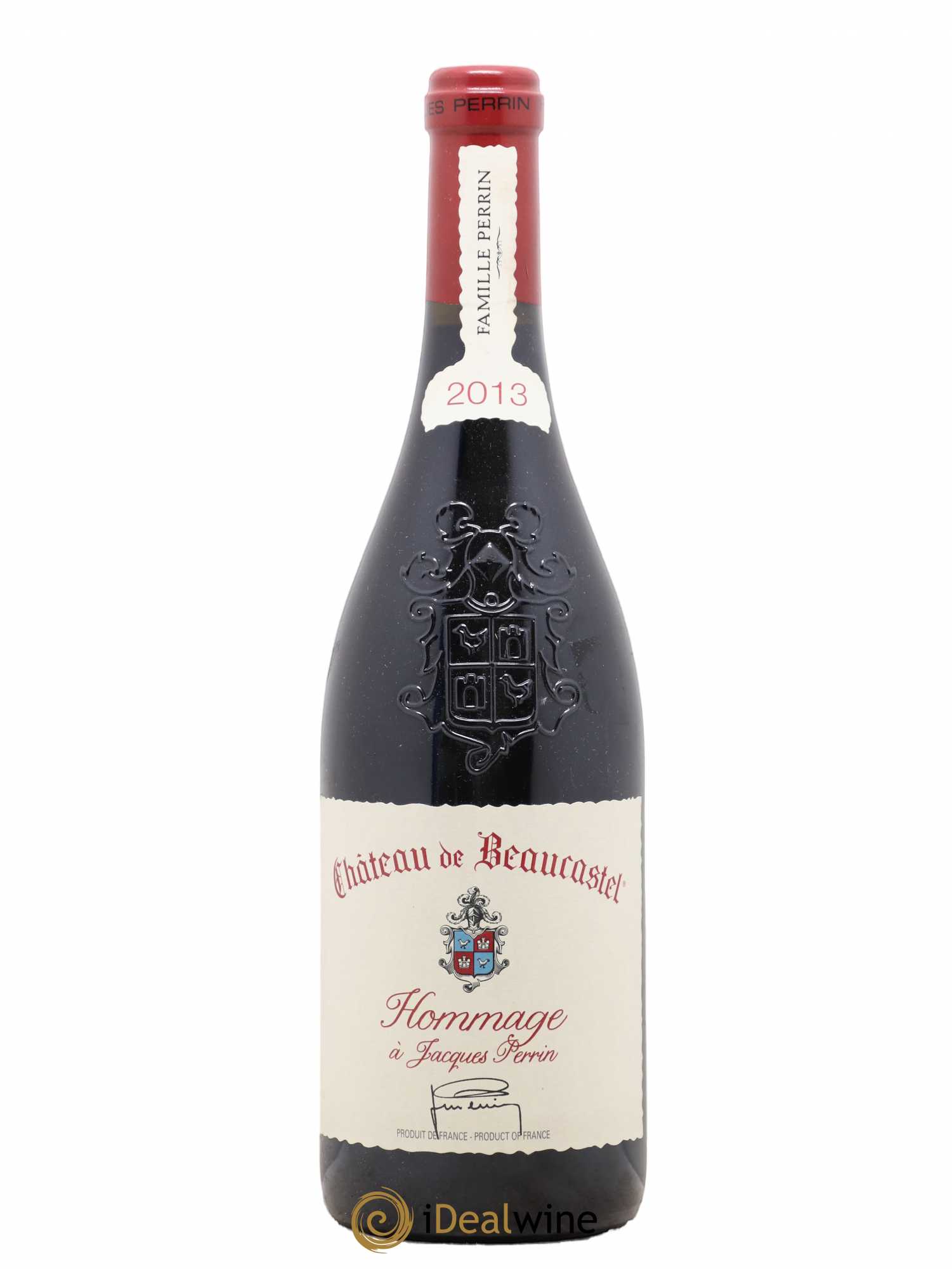 Châteauneuf-du-Pape Château de Beaucastel Hommage à Jacques Perrin Famille Perrin 2013 - Lot de 1 bouteille - 0