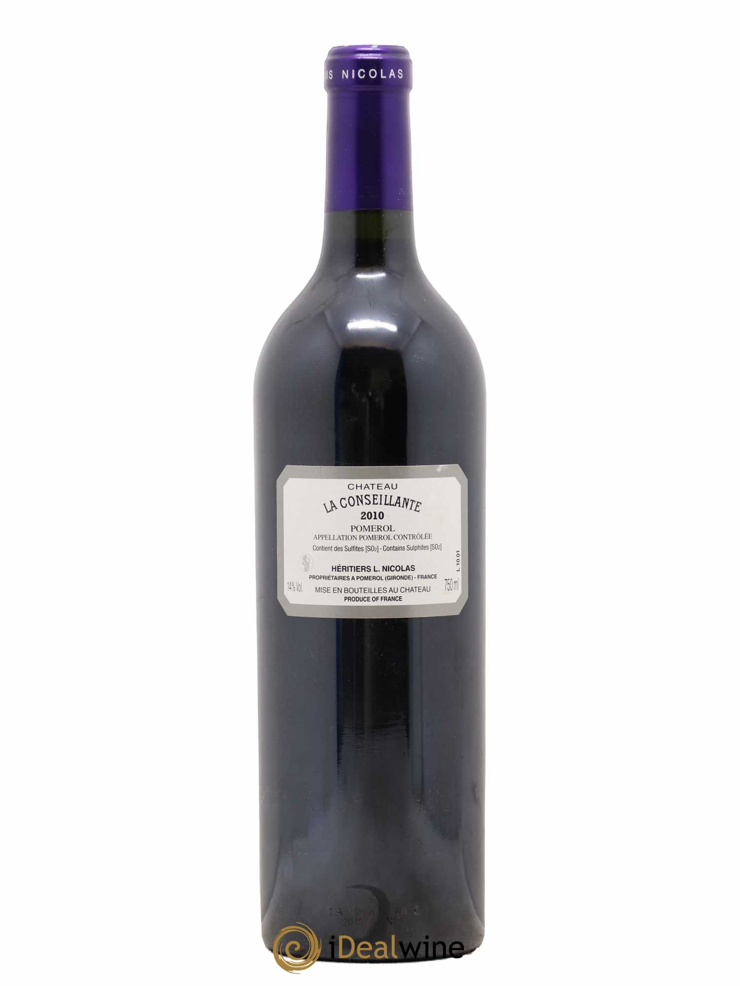 Château la Conseillante 2010 - Lot de 1 bouteille - 1