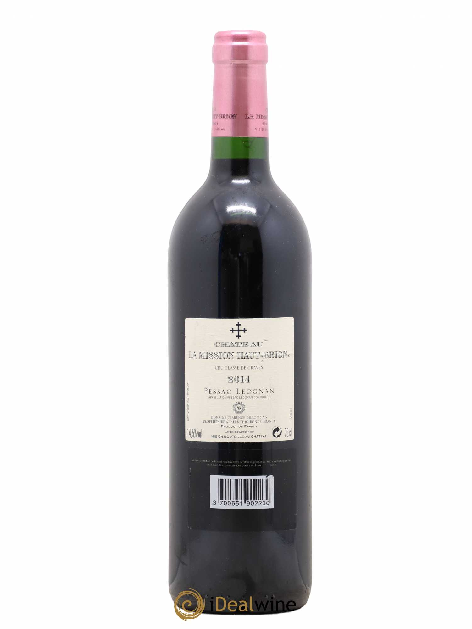 Château la Mission Haut-Brion Cru Classé de Graves 2014 - Lot de 1 bouteille - 1