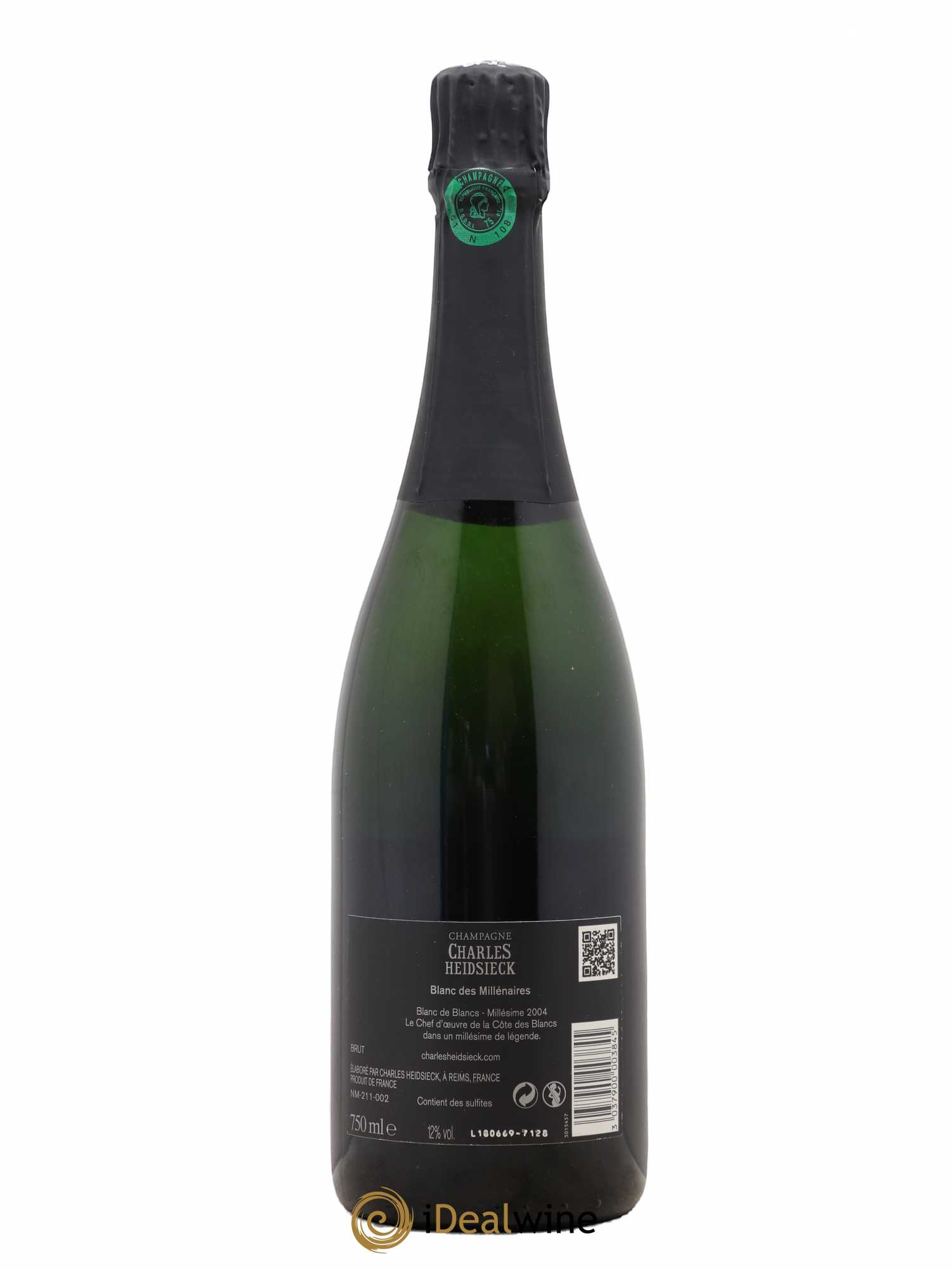 Blanc de Blancs Blanc des Millénaires Brut Charles Heidsieck Brut 2004 - Lot de 1 bouteille - 1