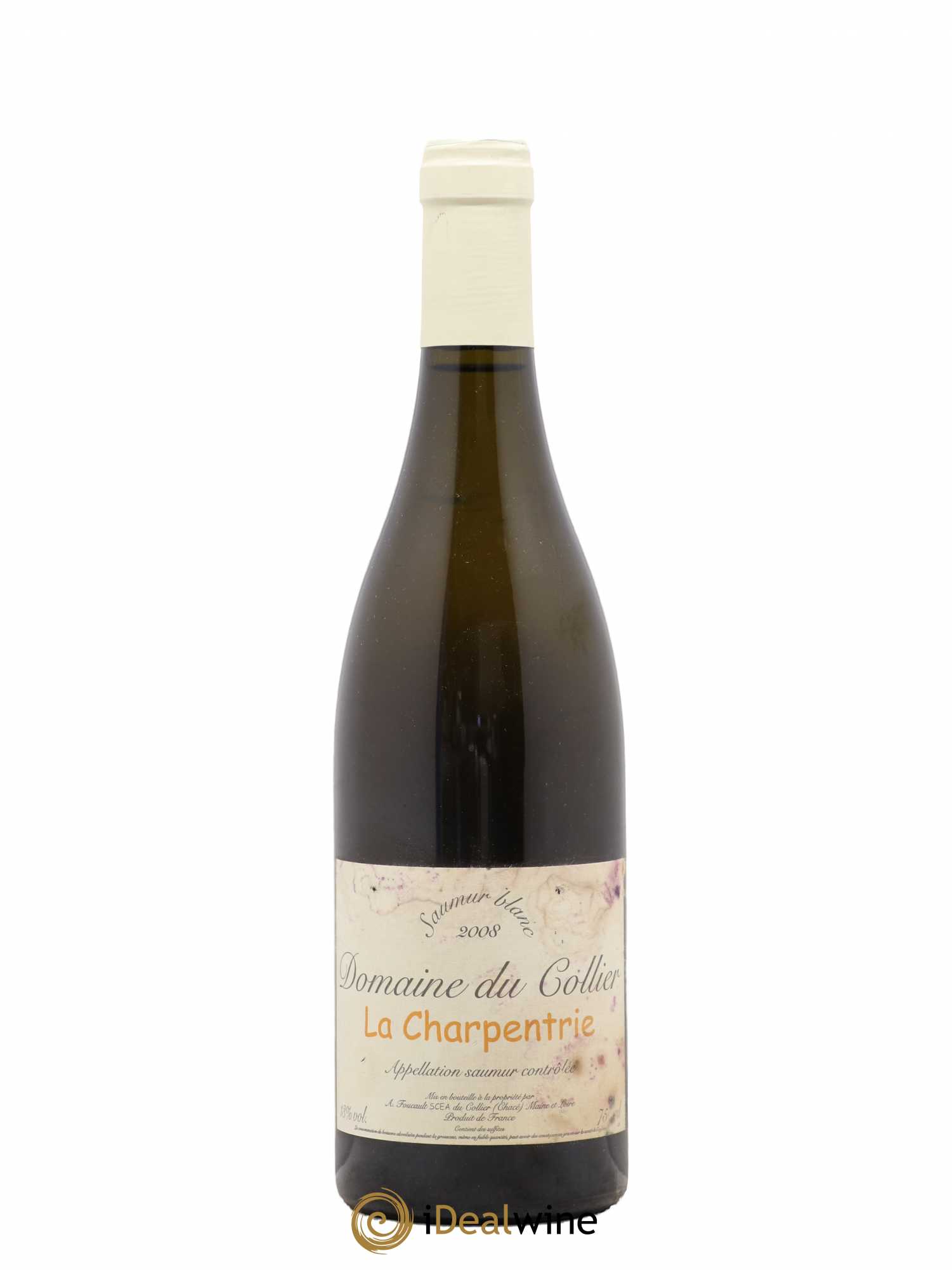 Saumur La Charpentrie Domaine du Collier 2008 - Lot de 1 bouteille - 0