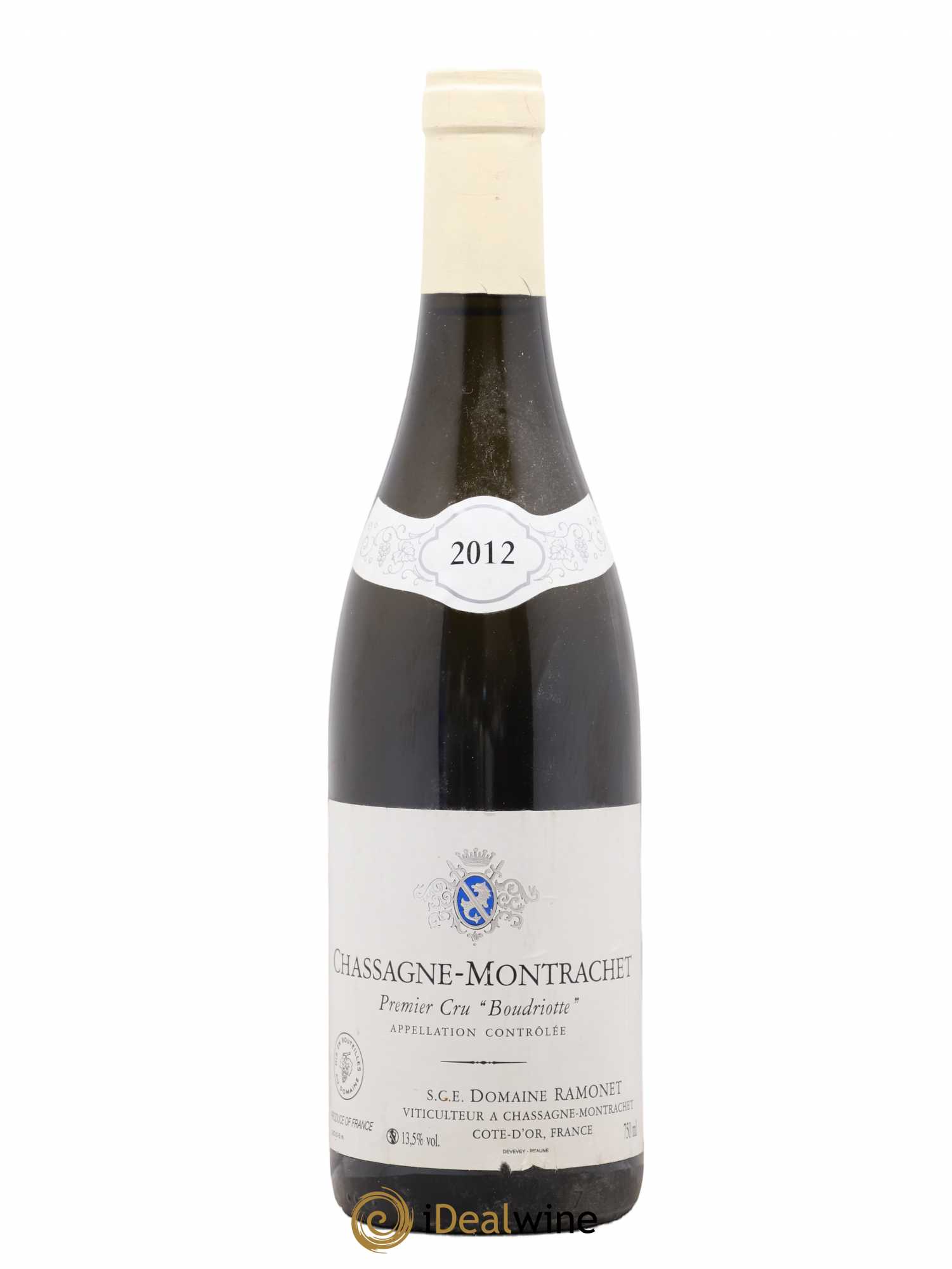 Chassagne-Montrachet 1er Cru Boudriotte Ramonet (Domaine) 2012 - Lot de 1 bouteille - 0
