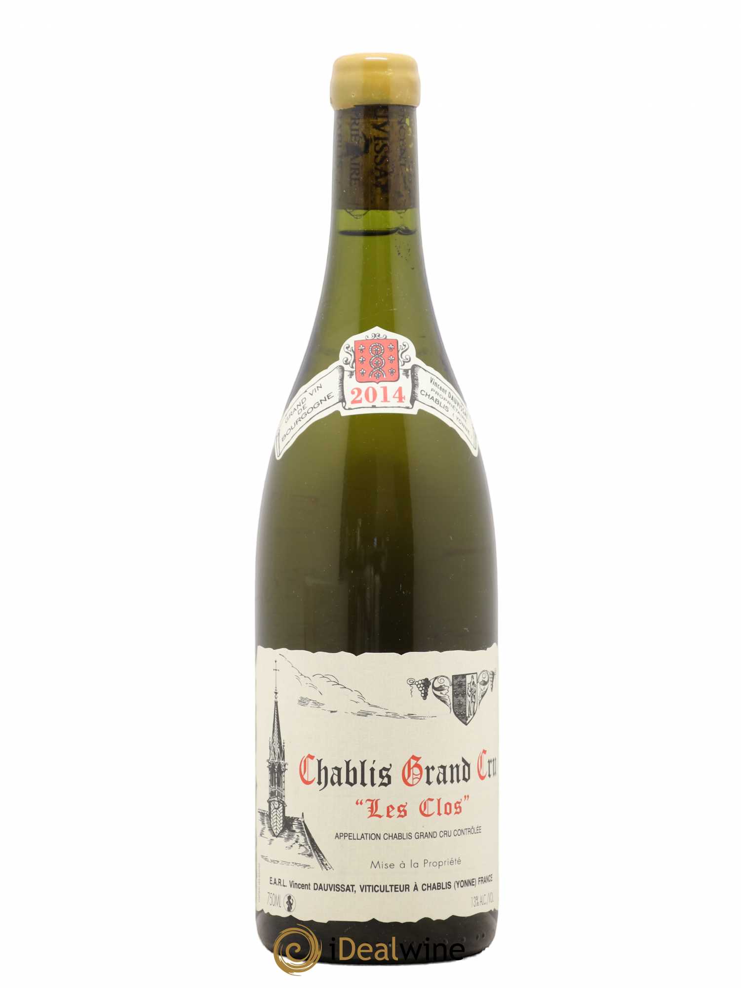 Chablis Grand Cru Les Clos Vincent Dauvissat (Domaine) 2014 - Lot de 1 bouteille - 0