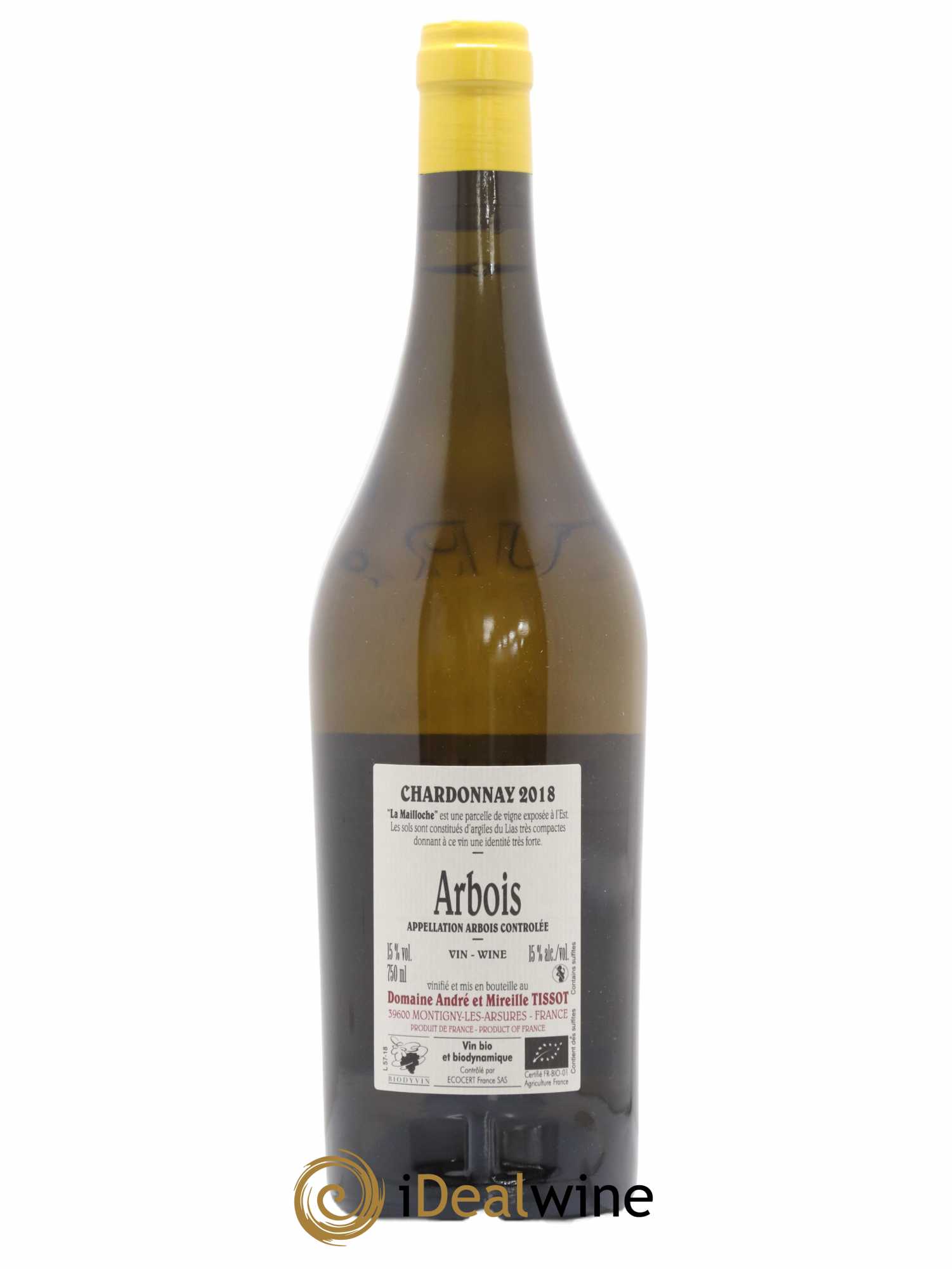 Arbois La Mailloche Bénédicte et Stéphane Tissot 2018 - Lot de 1 bouteille - 1