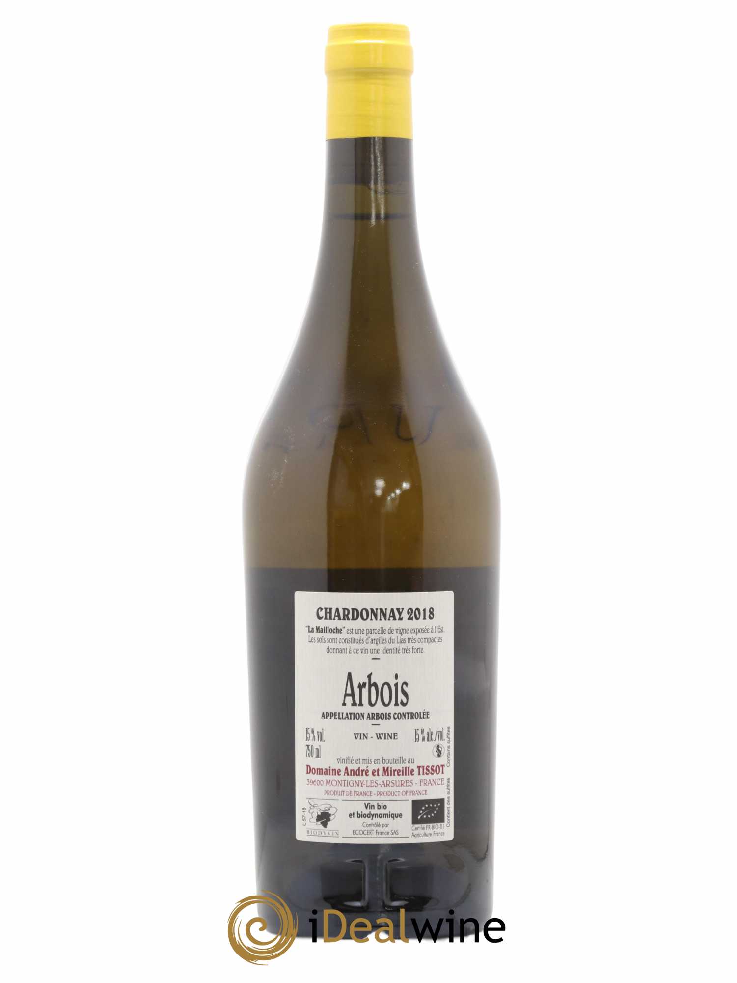 Arbois La Mailloche Bénédicte et Stéphane Tissot 2018 - Lot de 1 bouteille - 1