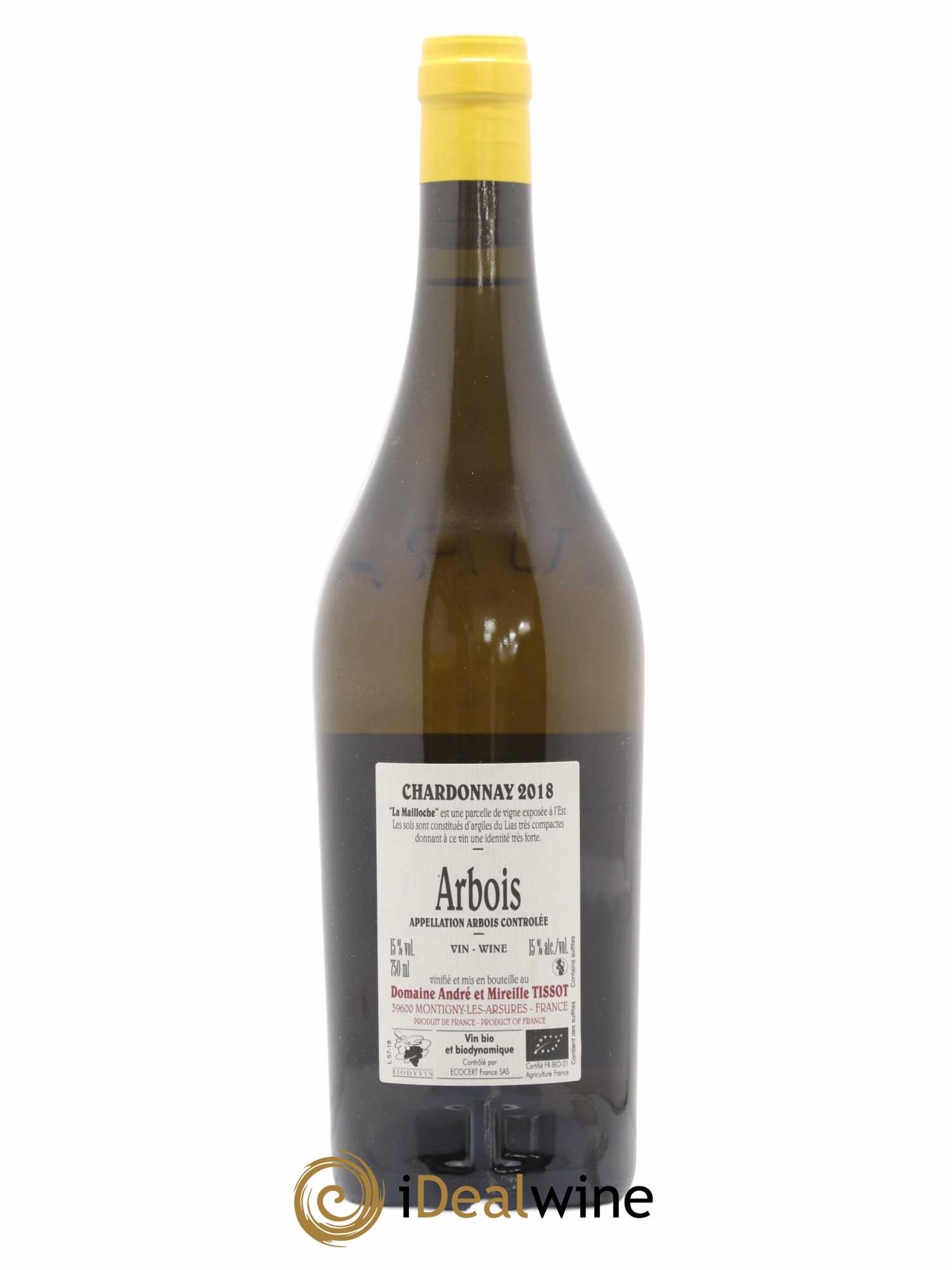 Arbois La Mailloche Bénédicte et Stéphane Tissot 2018 - Lot de 1 bouteille - 1