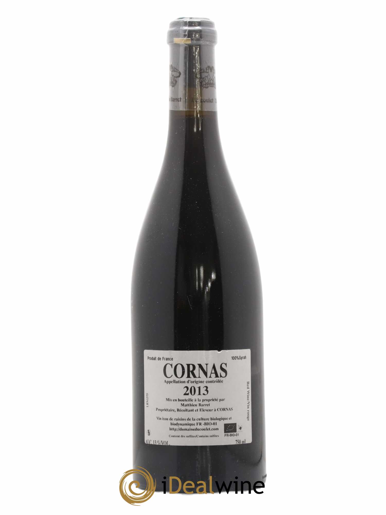 Cornas Billes Noires Coulet (Domaine du) - Matthieu Barret 2013 - Lot of 1 bottle - 1