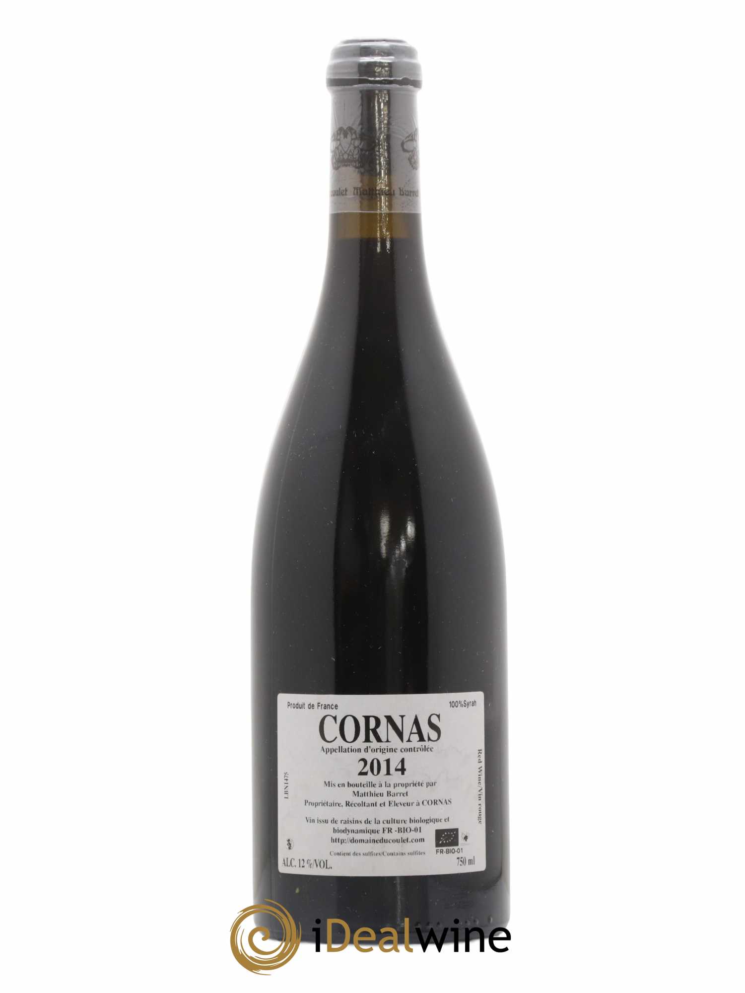 Cornas Billes Noires Coulet (Domaine du) - Matthieu Barret 2014 - Lot of 1 bottle - 1