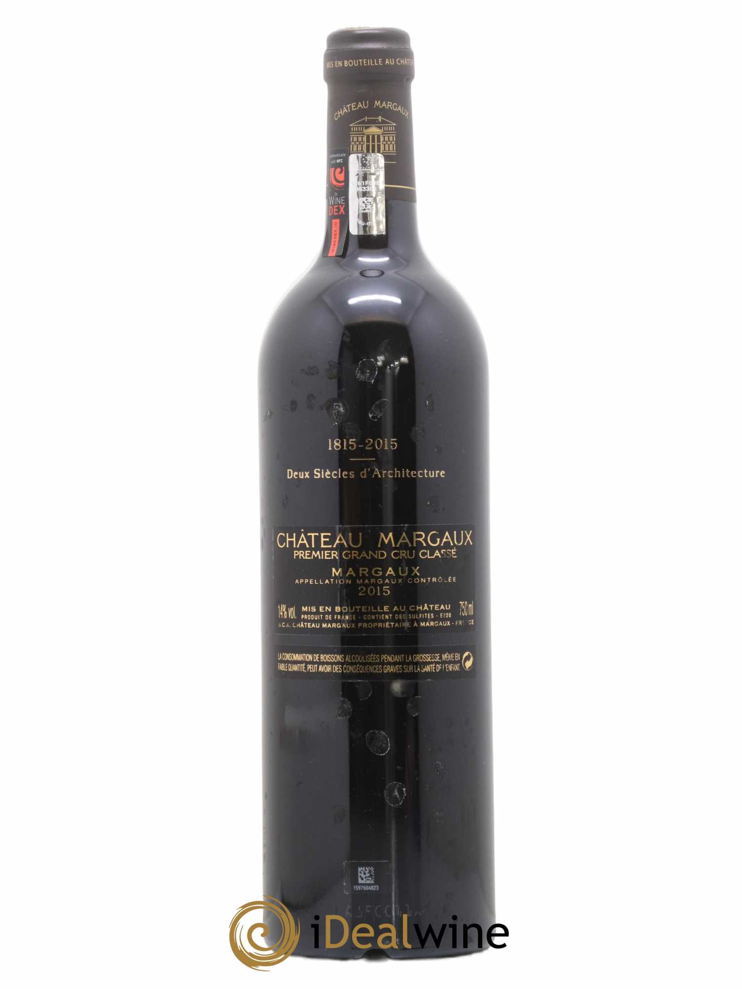 Château Margaux 1er Grand Cru Classé 2015 - Lot de 1 bouteille - 1