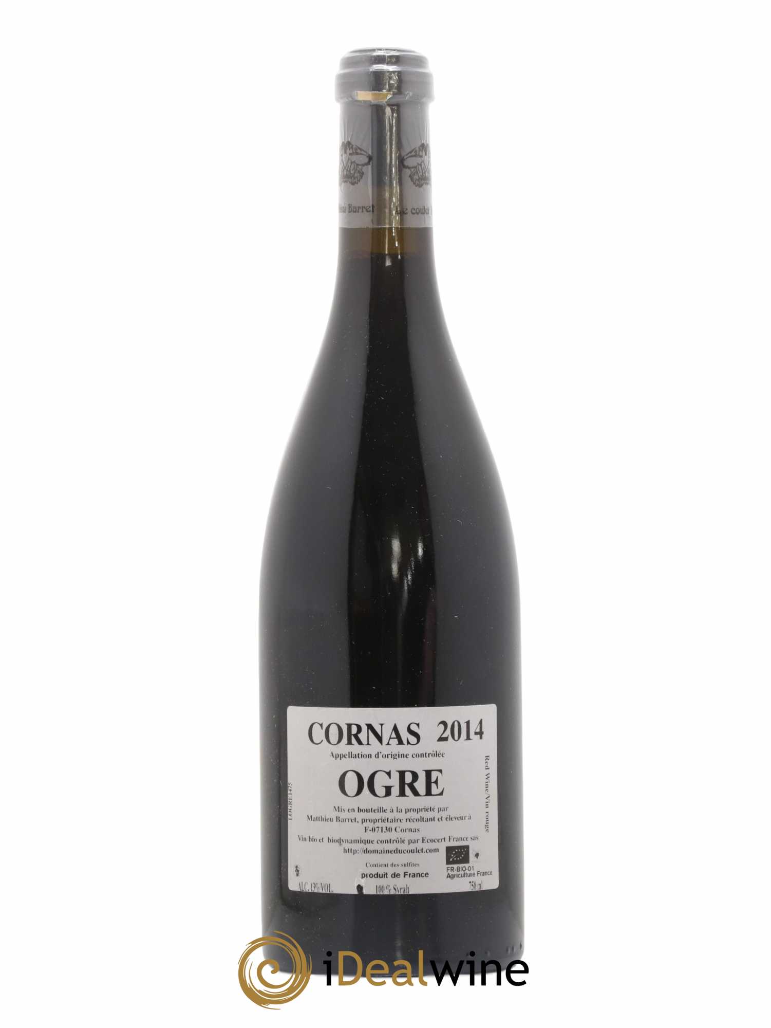 Cornas Ogre Coulet (Domaine du) - Matthieu Barret 2014 - Lot de 1 bouteille - 1