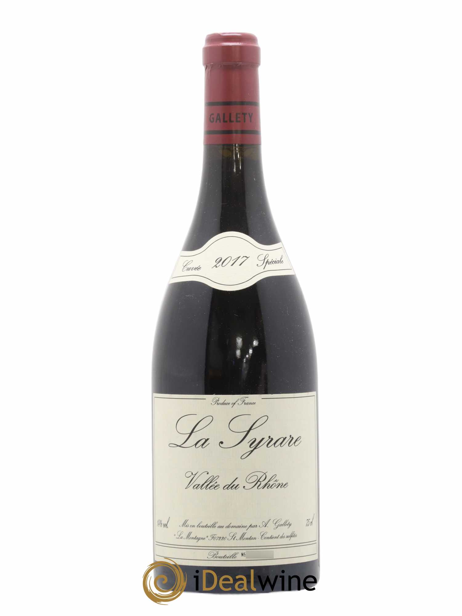 Côtes du Vivarais La Syrare Gallety (Domaine) 2017 - Lot de 1 bouteille - 0