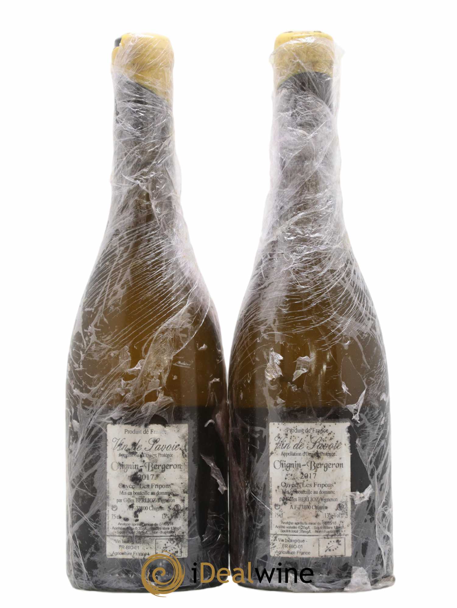 Vin de Savoie Chignin-Bergeron Les Fripons Gilles Berlioz 2017 - Lot de 2 bouteilles - 1