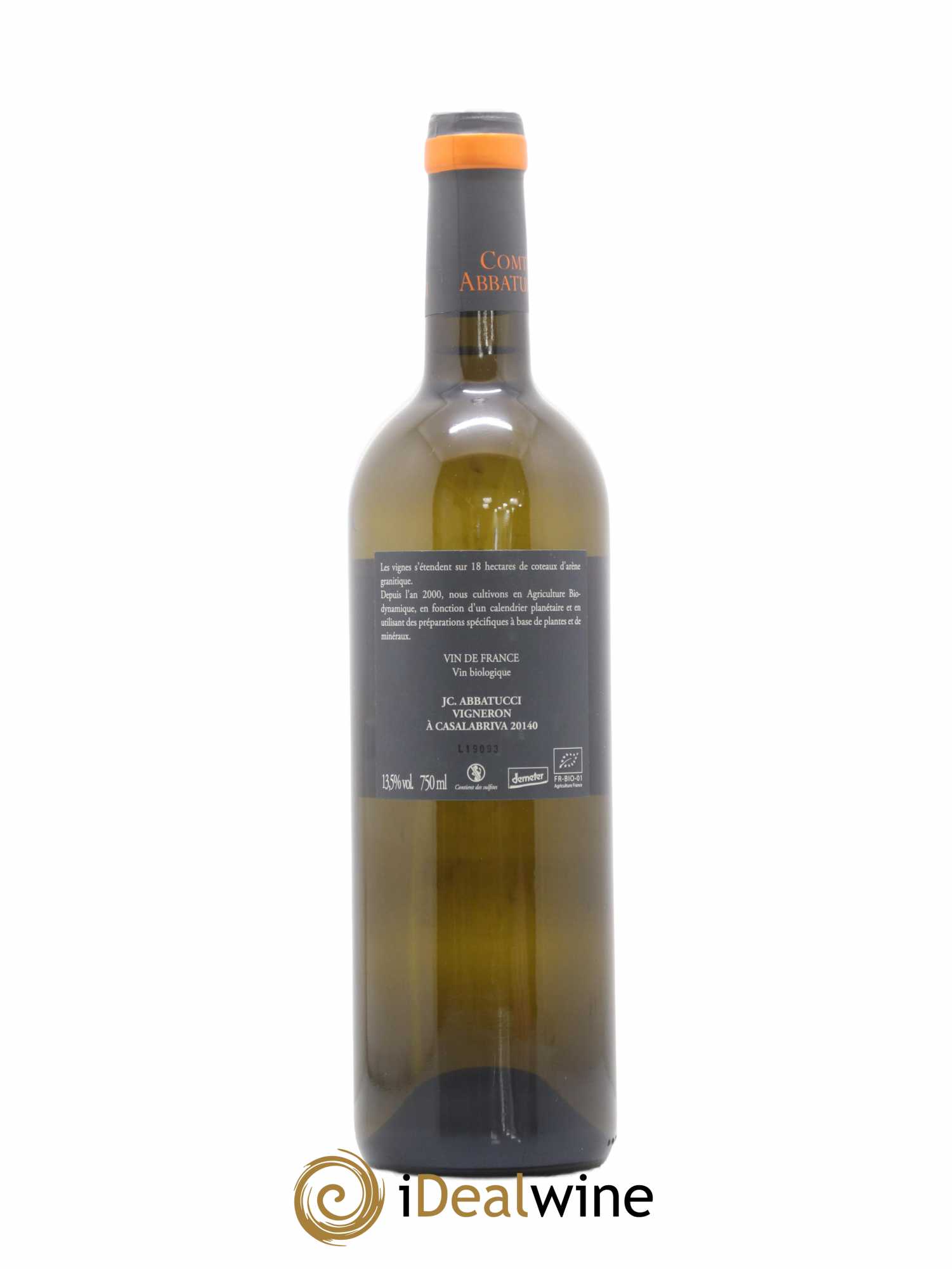 Vin de France Faustine Vieilles Vignes Comte Abbatucci (Domaine) Vieilles vignes 2019 - Lot de 1 bouteille - 1