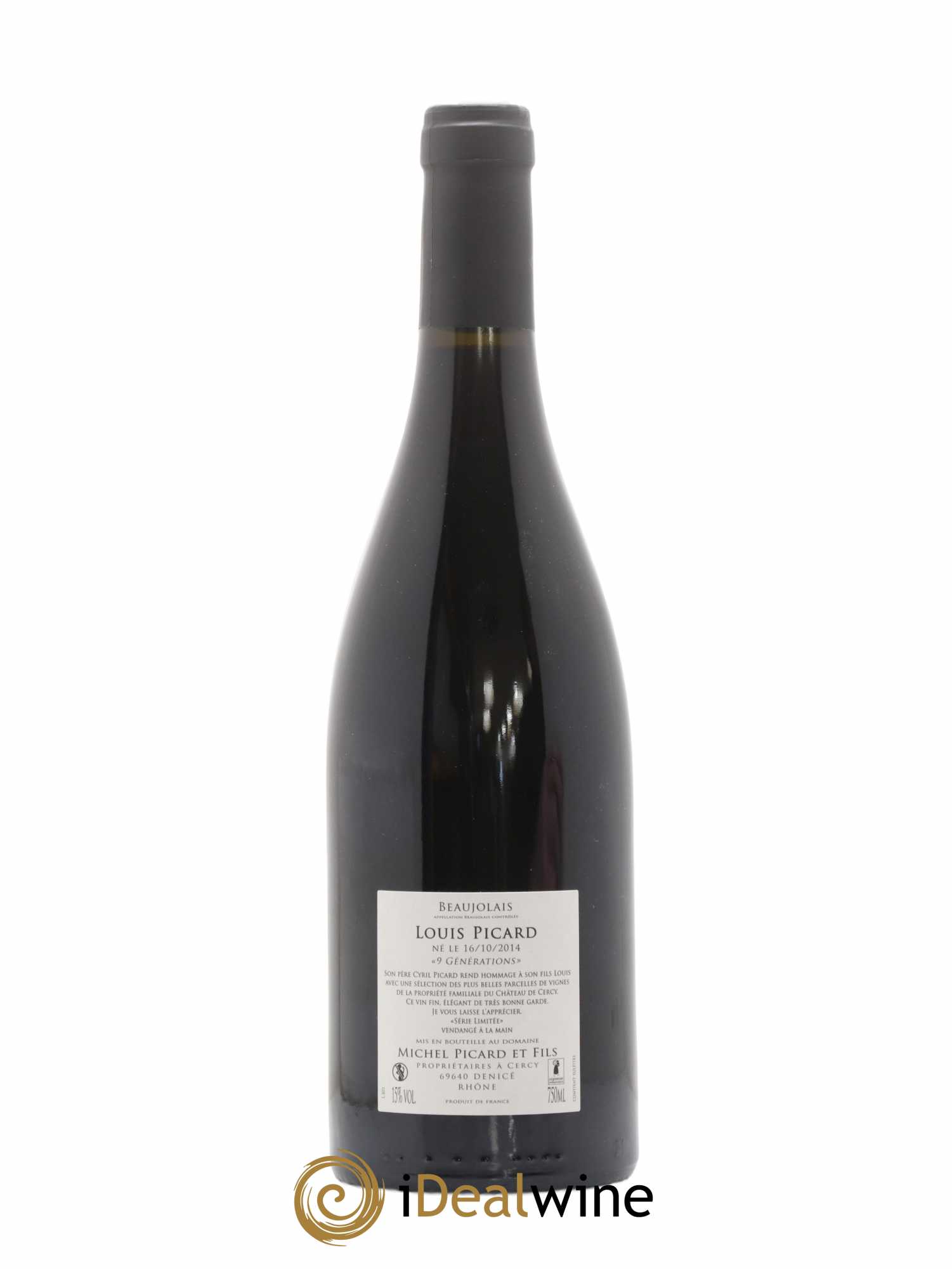 Beaujolais Cuvee Louis Château De Cercy (sans prix de réserve) 2018 - Lot de 1 bouteille - 1