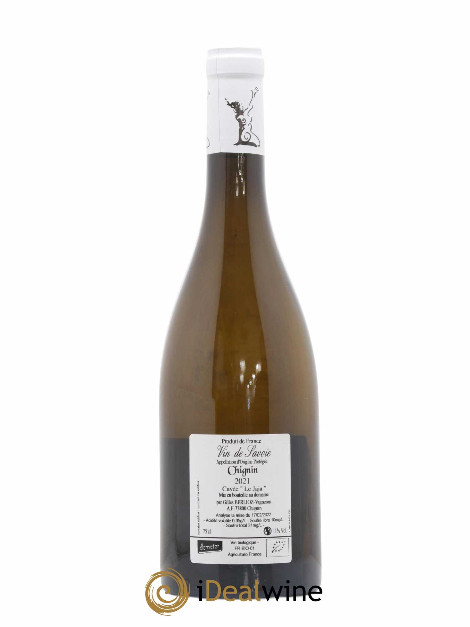 Vin de Savoie Chignin Le Jaja Gilles Berlioz 2021 - Lot de 1 bouteille - 1