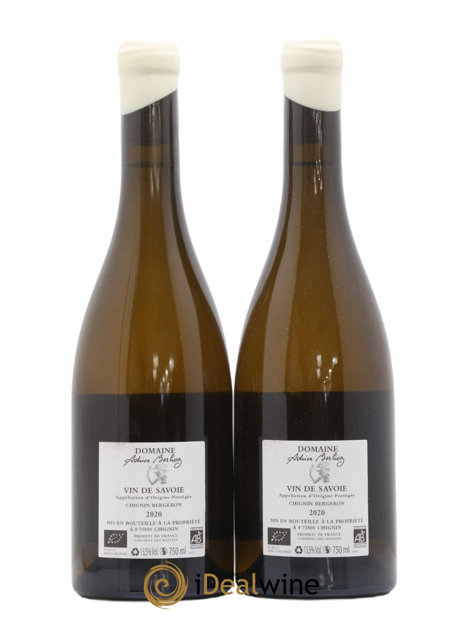 Vin de Savoie Chignin Bergeron Grand Zeph Adrien Berlioz 2020 - Lot de 2 bouteilles - 1