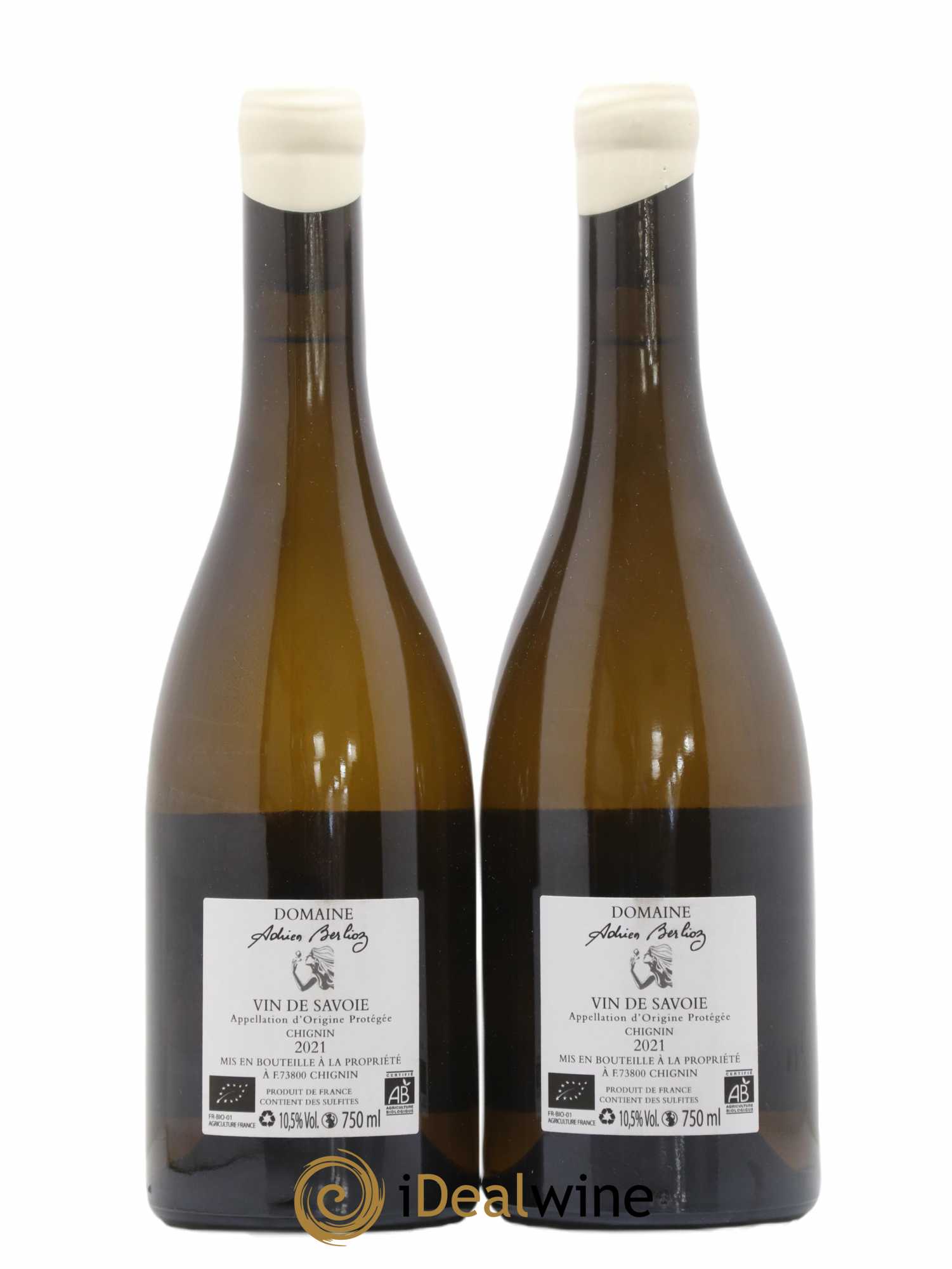 Vin de Savoie Jacquere cuvée des Gueux Adrien Berlioz 2021 - Lot de 2 bouteilles - 1