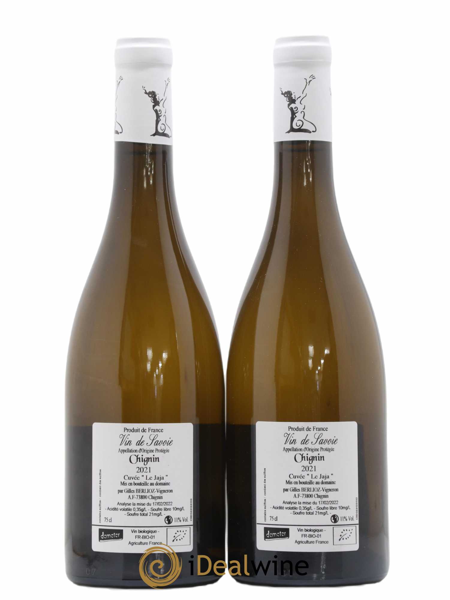 Vin de Savoie Chignin Le Jaja Gilles Berlioz 2021 - Lot de 2 bouteilles - 1