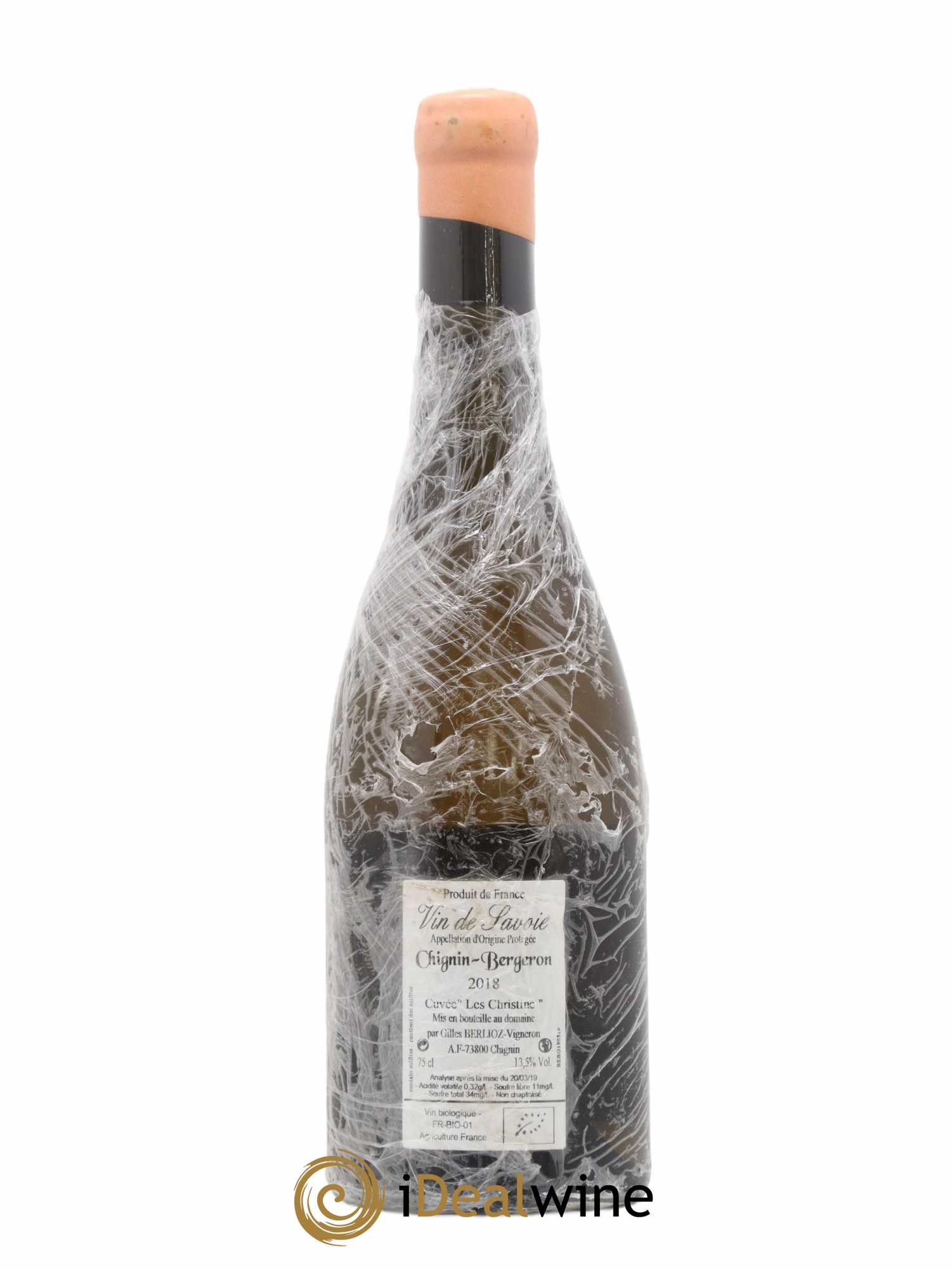 Vin de Savoie Chignin-Bergeron Les Christine Gilles Berlioz 2018 - Lot de 1 bouteille - 1