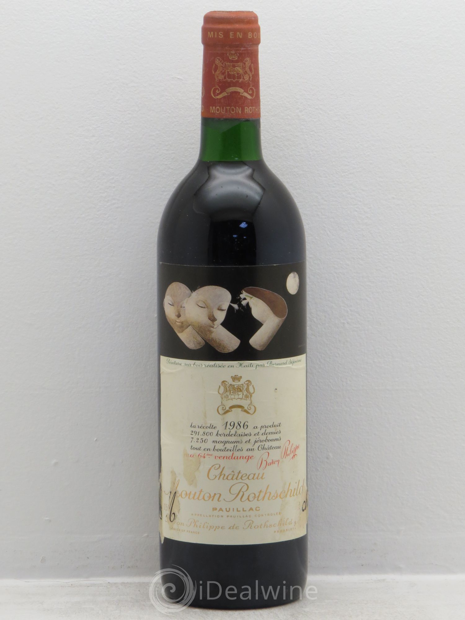 Château Mouton Rothschild 1er Grand Cru Classé 1986 - Lot de 1 bouteille - 0
