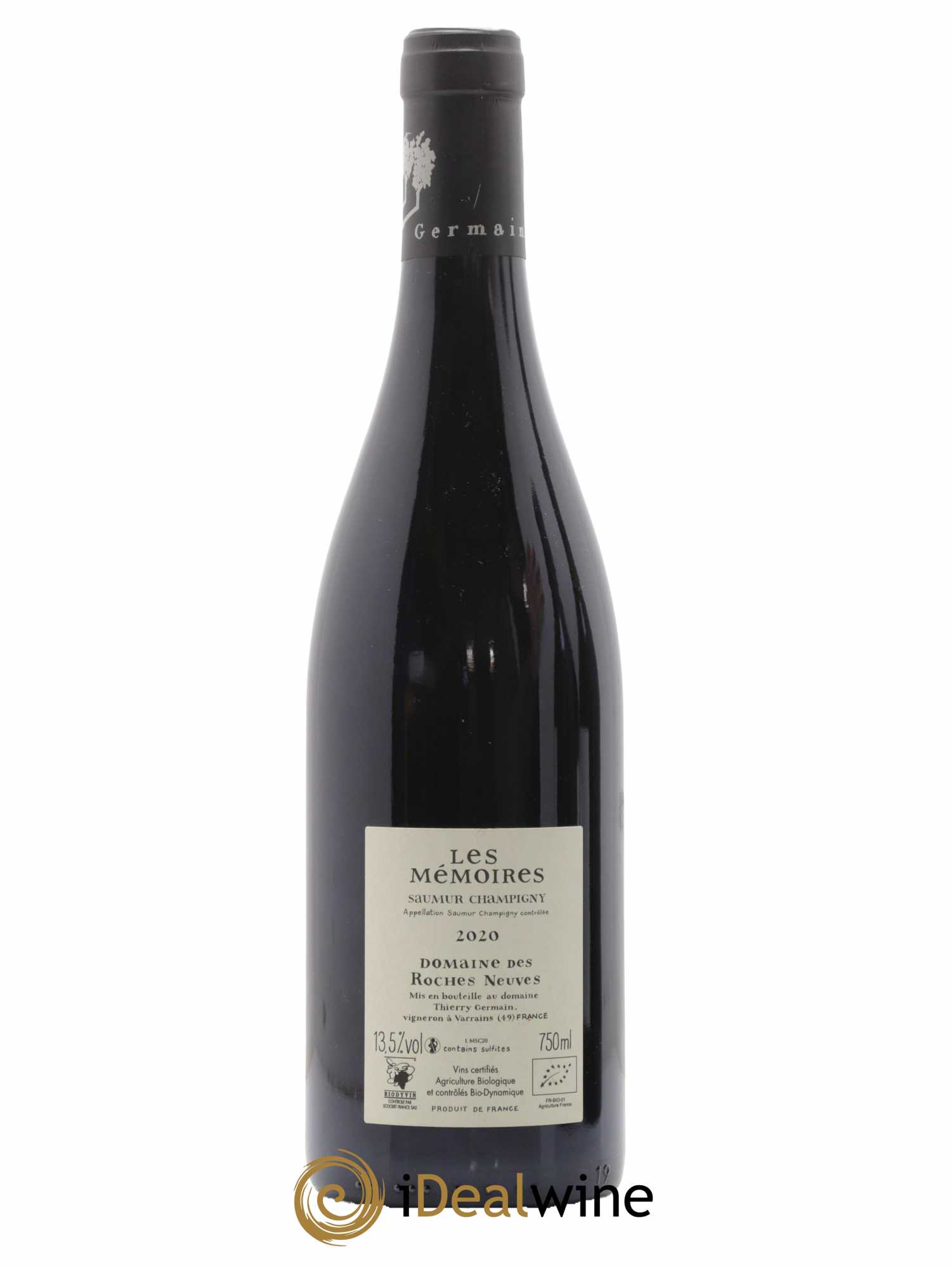 Saumur-Champigny Les Mémoires Domaine des Roches Neuves - Thierry Germain 2020 - Lot de 1 bouteille - 1